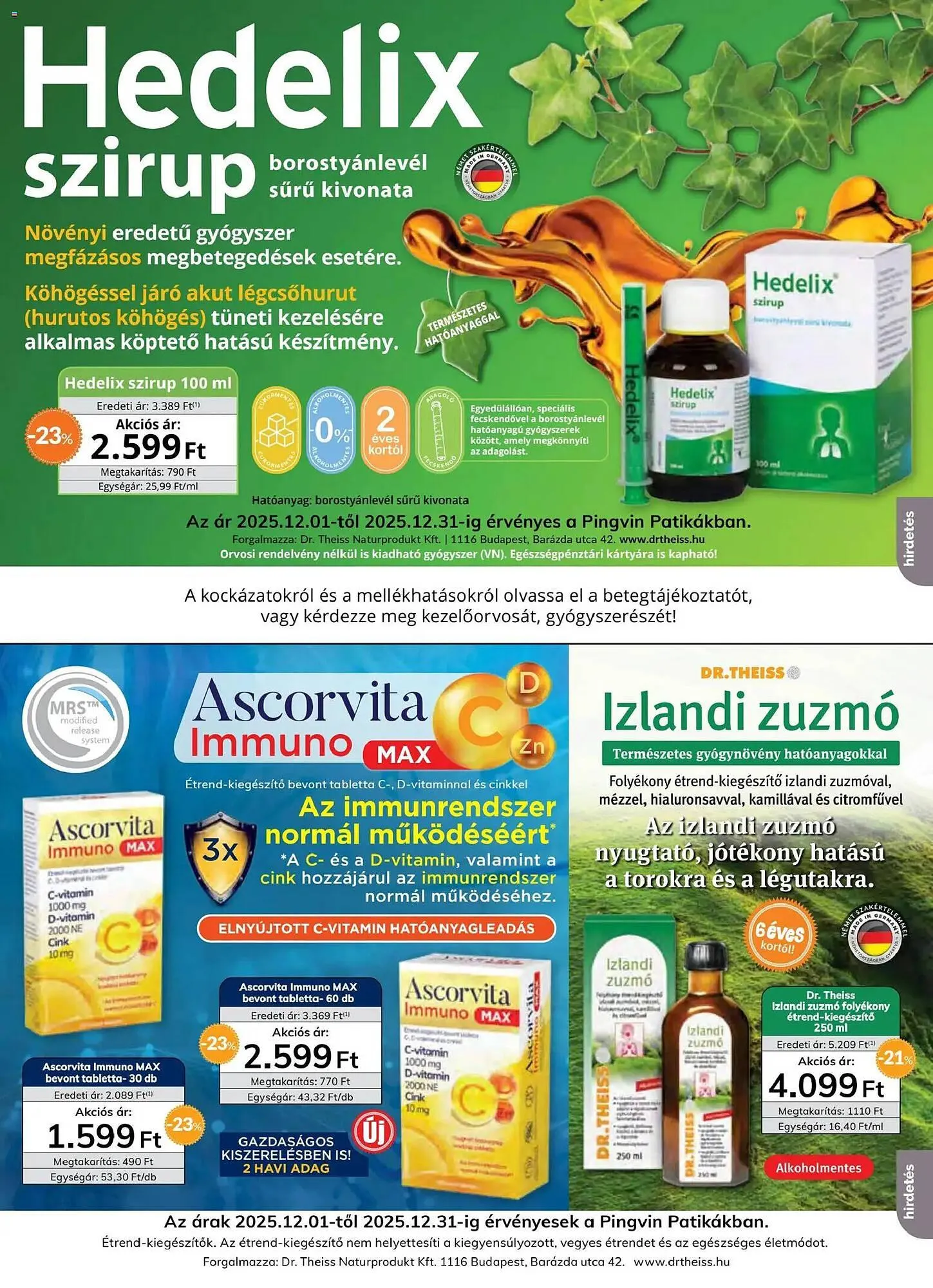 Katalógus Pingvin Patika akciós újság december 1.-tól december 31.-ig 2025. - Oldal 5