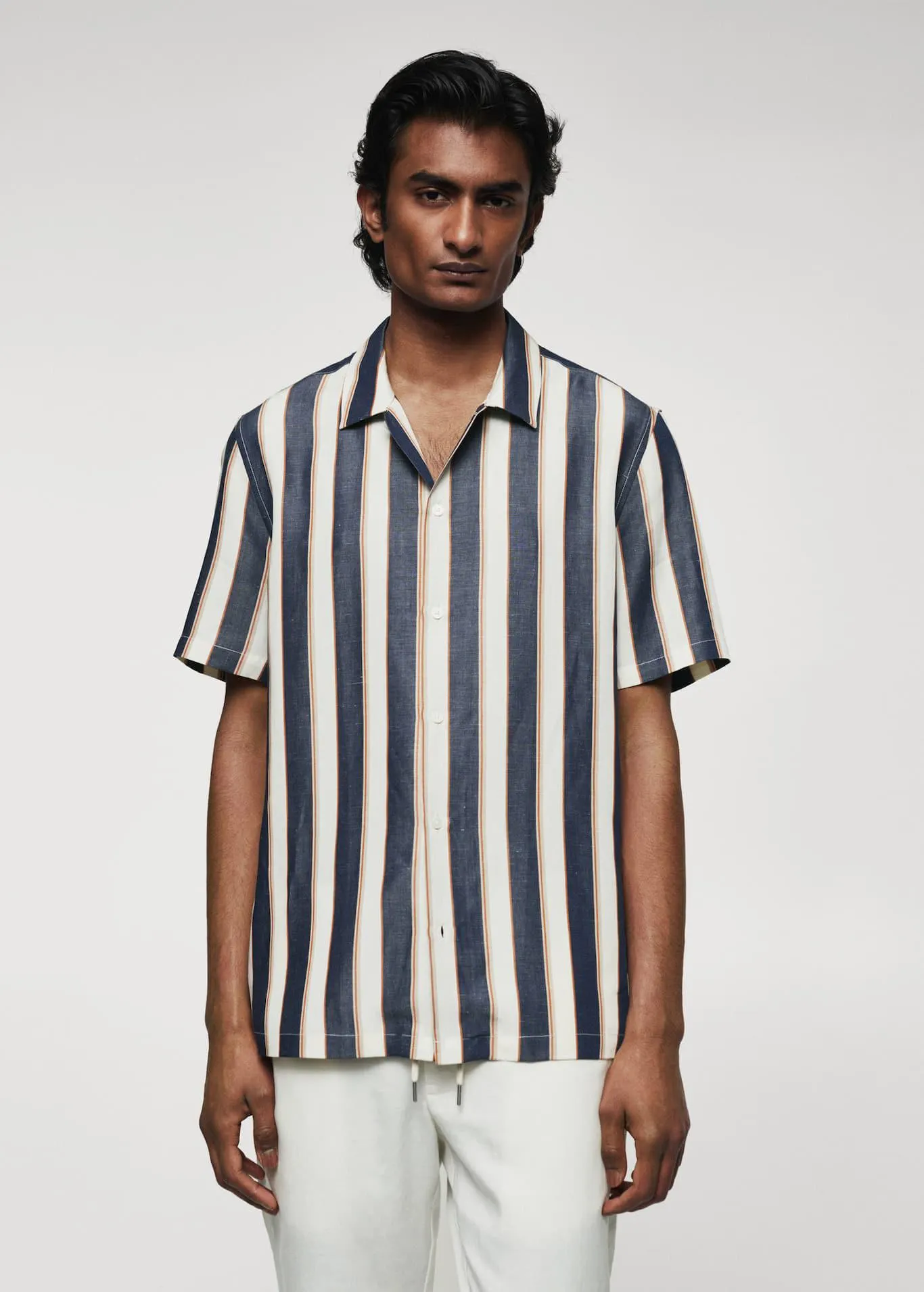 Camisa rayas manga corta