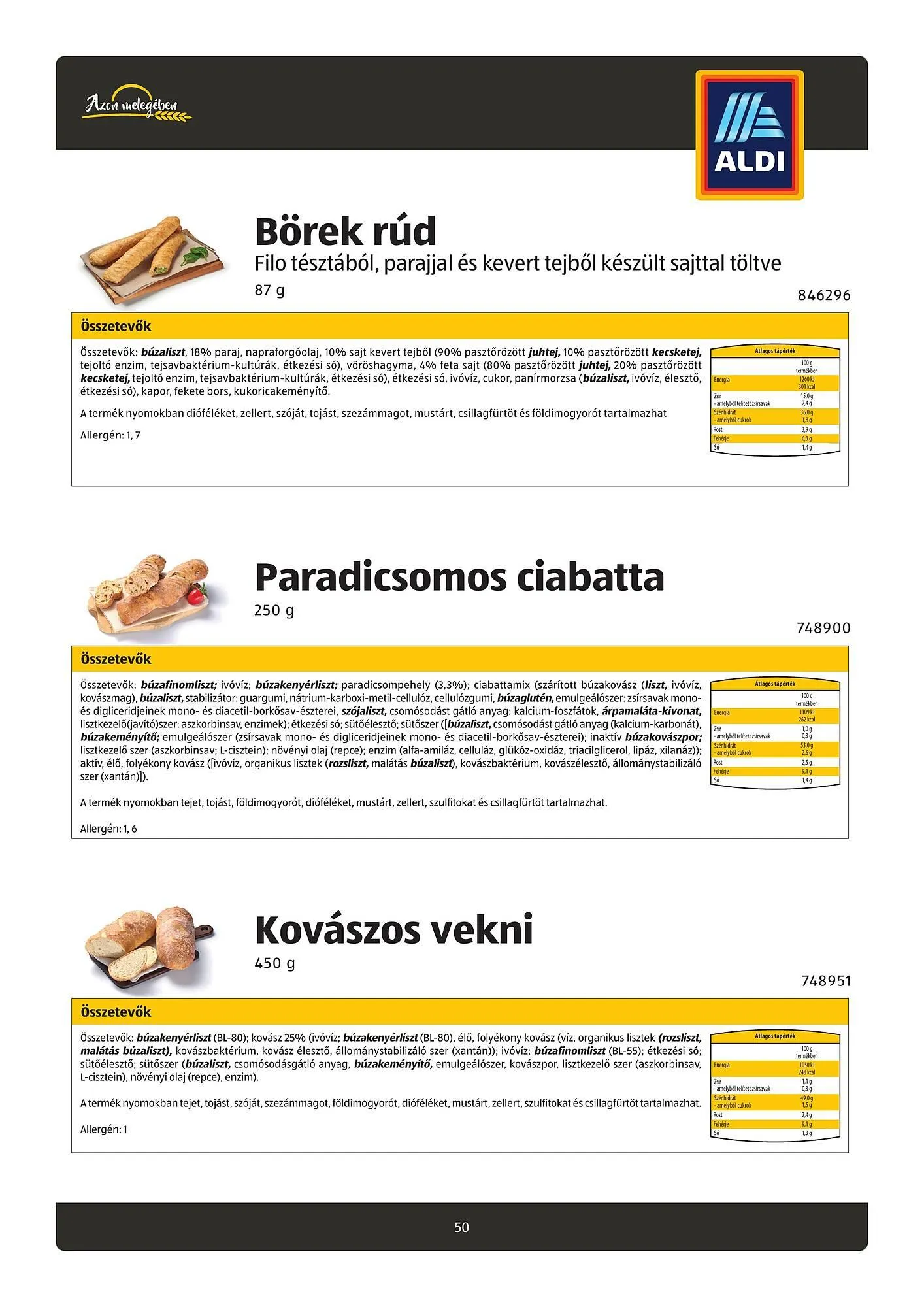 Katalógus ALDI akciós újság május 31.-tól július 4.-ig 2025. - Oldal 50