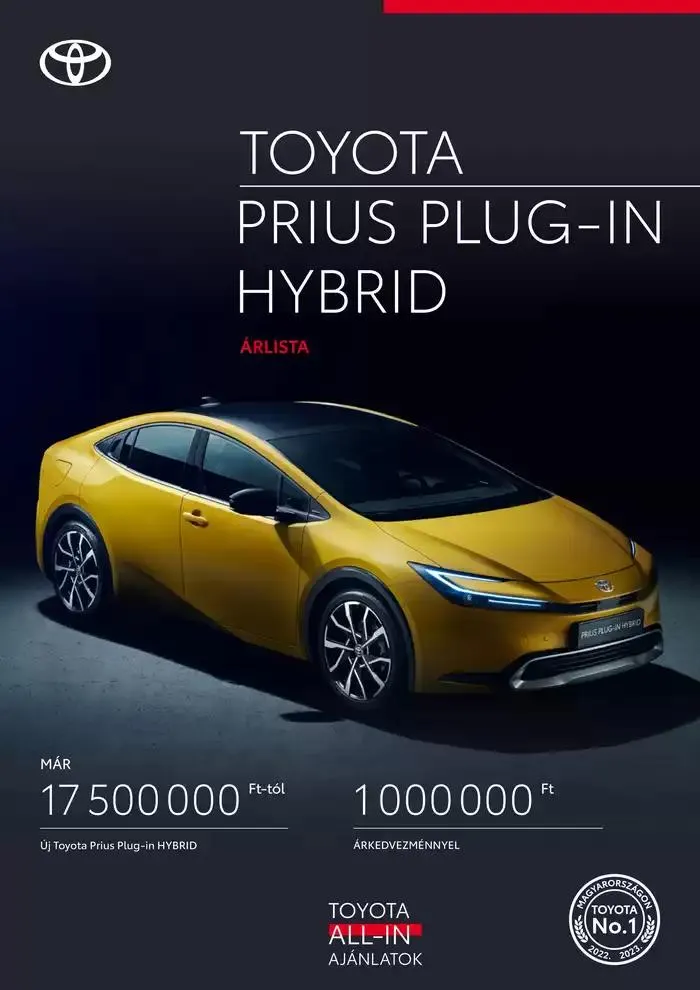 Katalógus Toyota Prius december 28.-tól december 28.-ig 2025. - Oldal 1