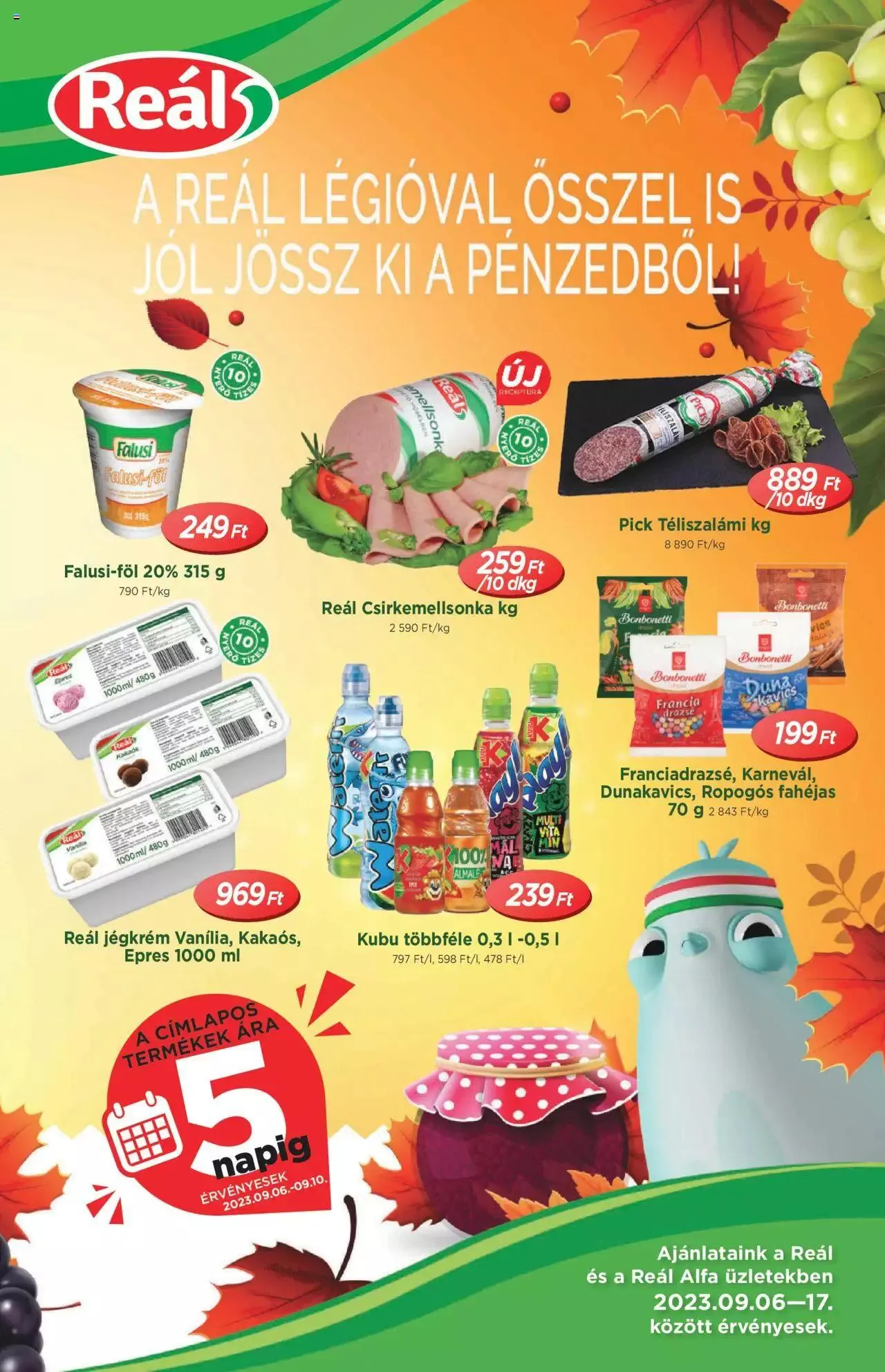 Katalógus Reál Akciós újság szeptember 6.-tól szeptember 17.-ig 2023. - Oldal 1