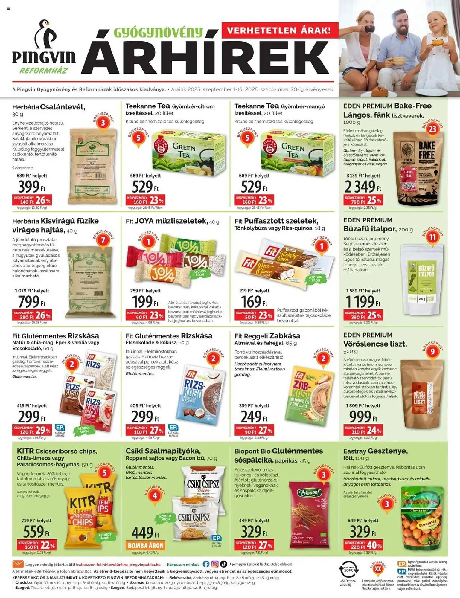 Katalógus Pingvin Patika akciós újság szeptember 1.-tól szeptember 30.-ig 2025. - Oldal 1