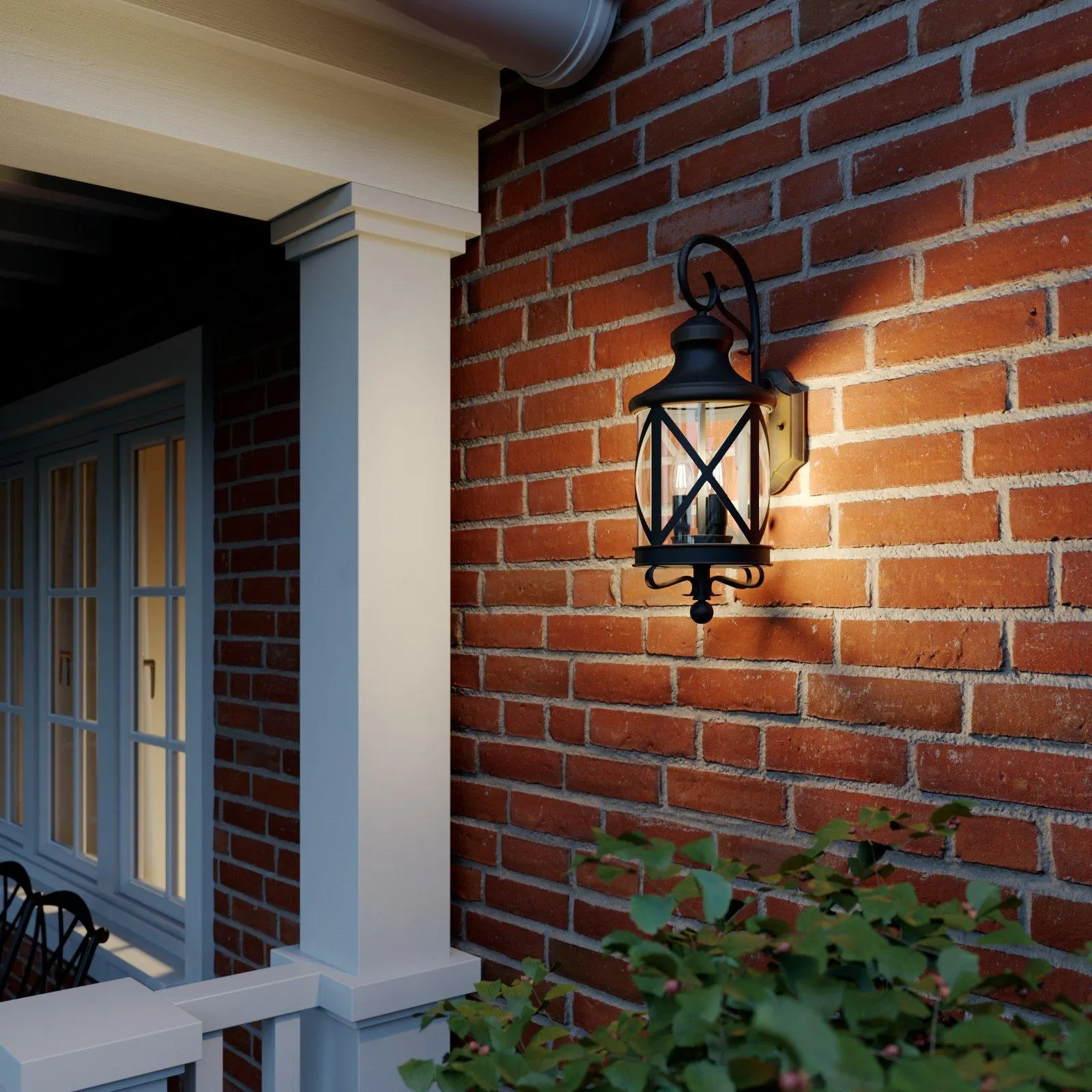 Lucande Marcellino Außenwandleuchte, rostfarben