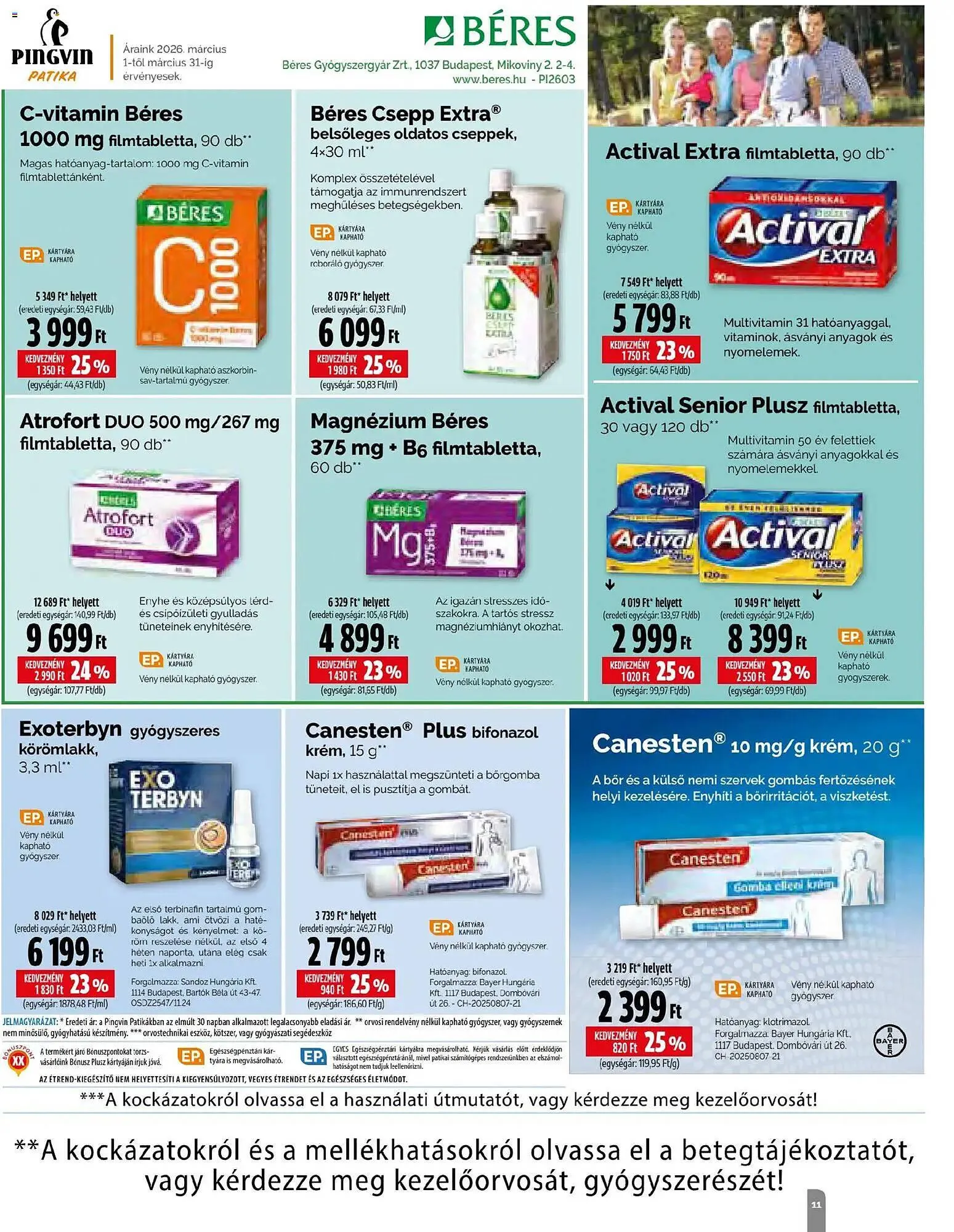 Katalógus Pingvin Patika akciós újság március 1.-tól március 31.-ig 2026. - Oldal 11