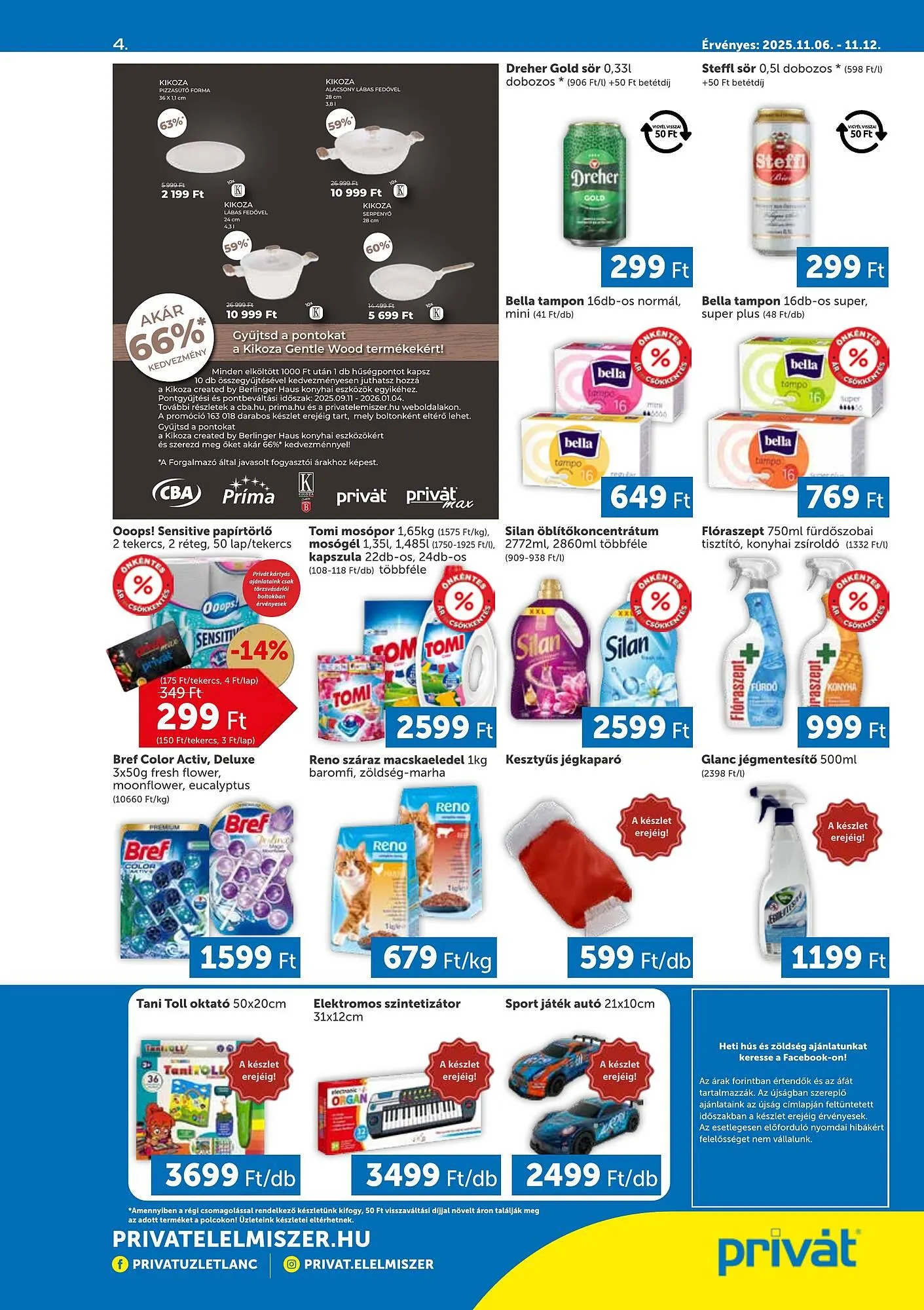 Katalógus PRIVÁT akciós újság november 6.-tól november 12.-ig 2025. - Oldal 4