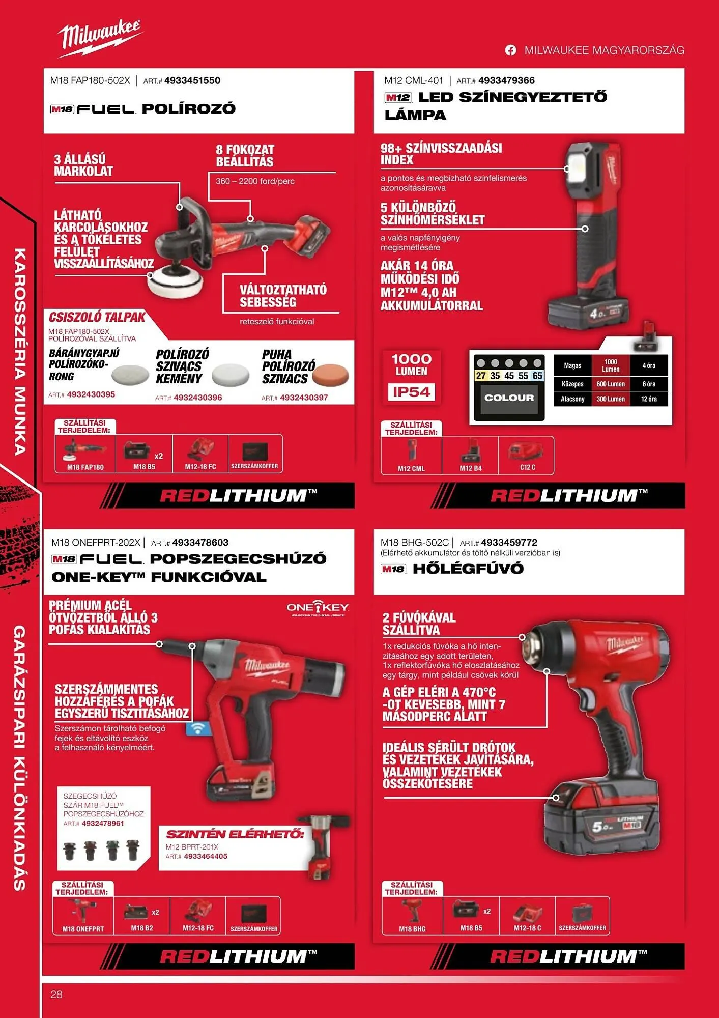Katalógus Milwaukee akciós újság szeptember 16.-tól december 31.-ig 2025. - Oldal 28