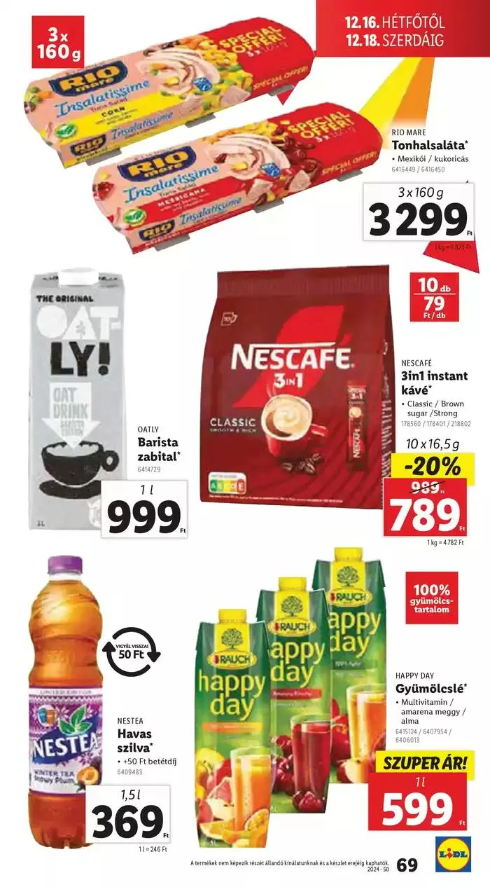 Katalógus Akciós újság – 50. hét december 12.-tól december 18.-ig 2024. - Oldal 69