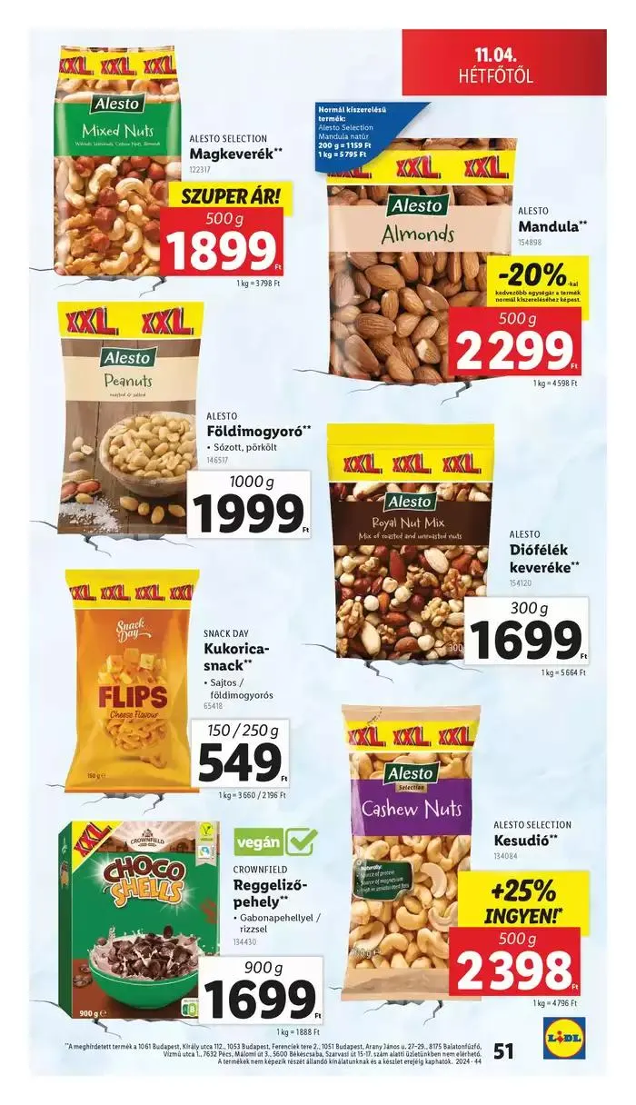 Katalógus Akciós újság – 44. hét október 31.-tól november 6.-ig 2024. - Oldal 51