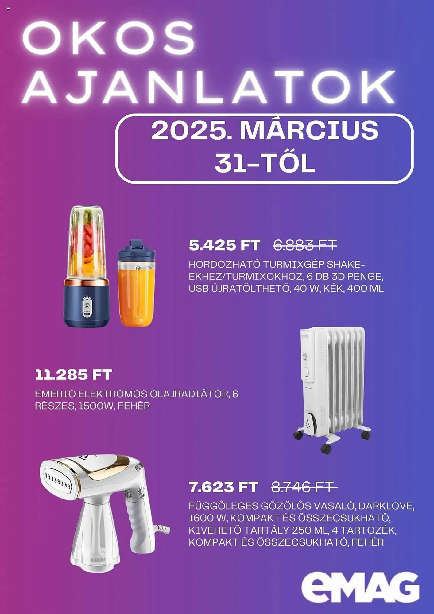 Katalógus eMAG akciós újság március 31.-tól április 30.-ig 2025. - Oldal 6