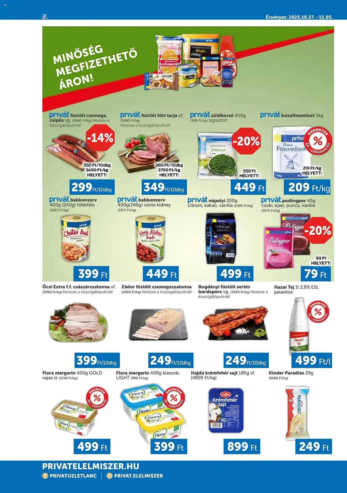 Katalógus PRIVÁT akciós újság október 27.-tól május 11.-ig 2026. - Oldal 2