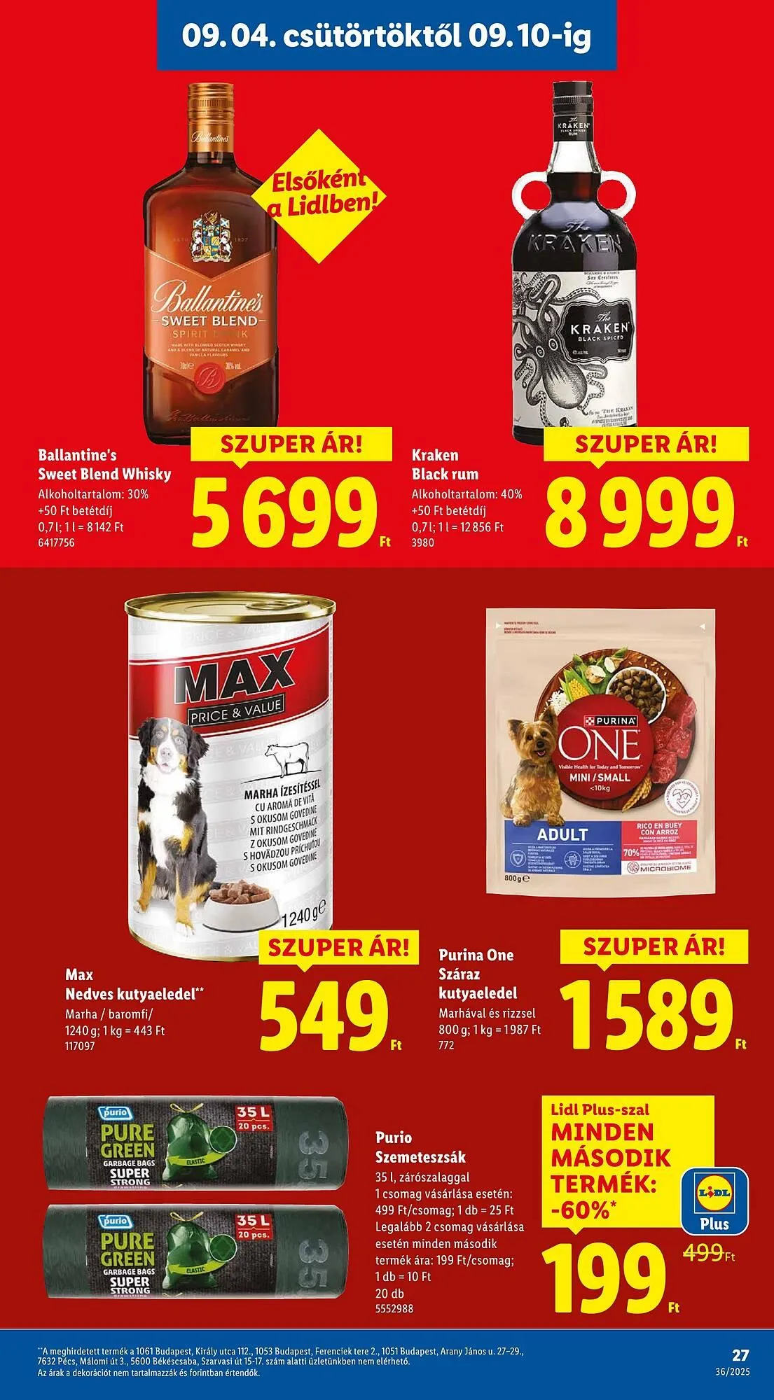 Katalógus Pick-Lidl Nyereményjáték 2025.09.24 akciós újság szeptember 4.-tól szeptember 10.-ig 2025. - Oldal 27