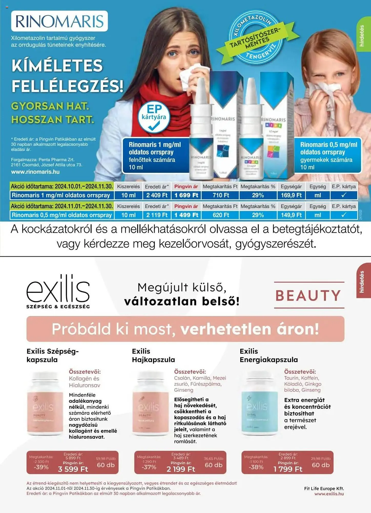 Katalógus Pingvin Patika akciós újság november 1.-tól november 30.-ig 2024. - Oldal 11