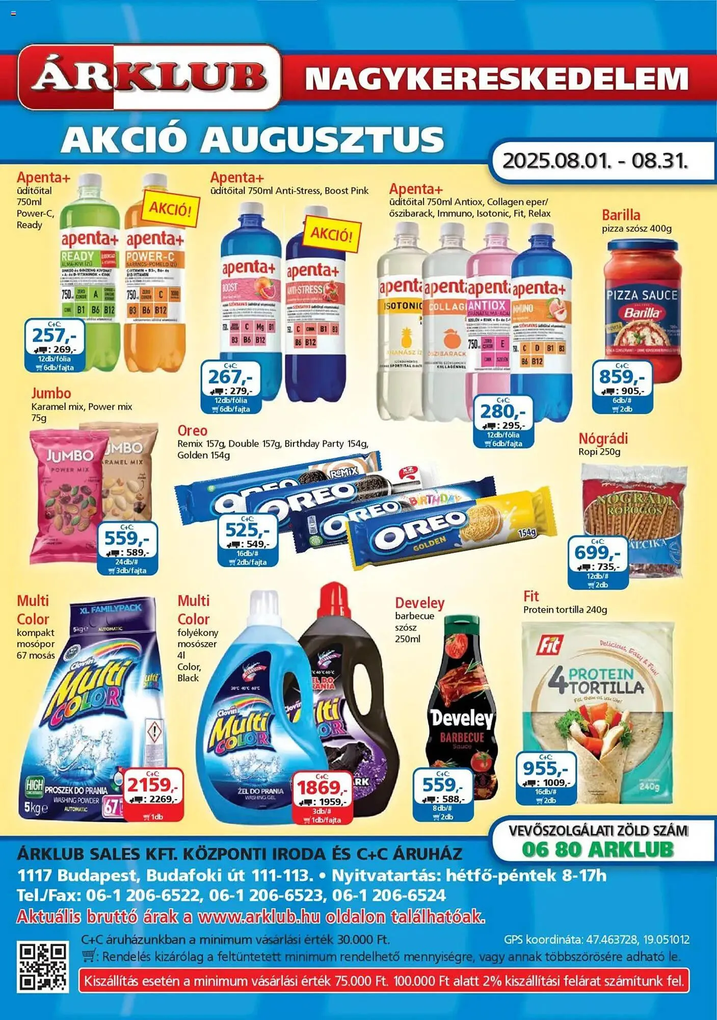 Katalógus ÁRKLUB akciós újság augusztus 1.-tól augusztus 31.-ig 2025. - Oldal 1