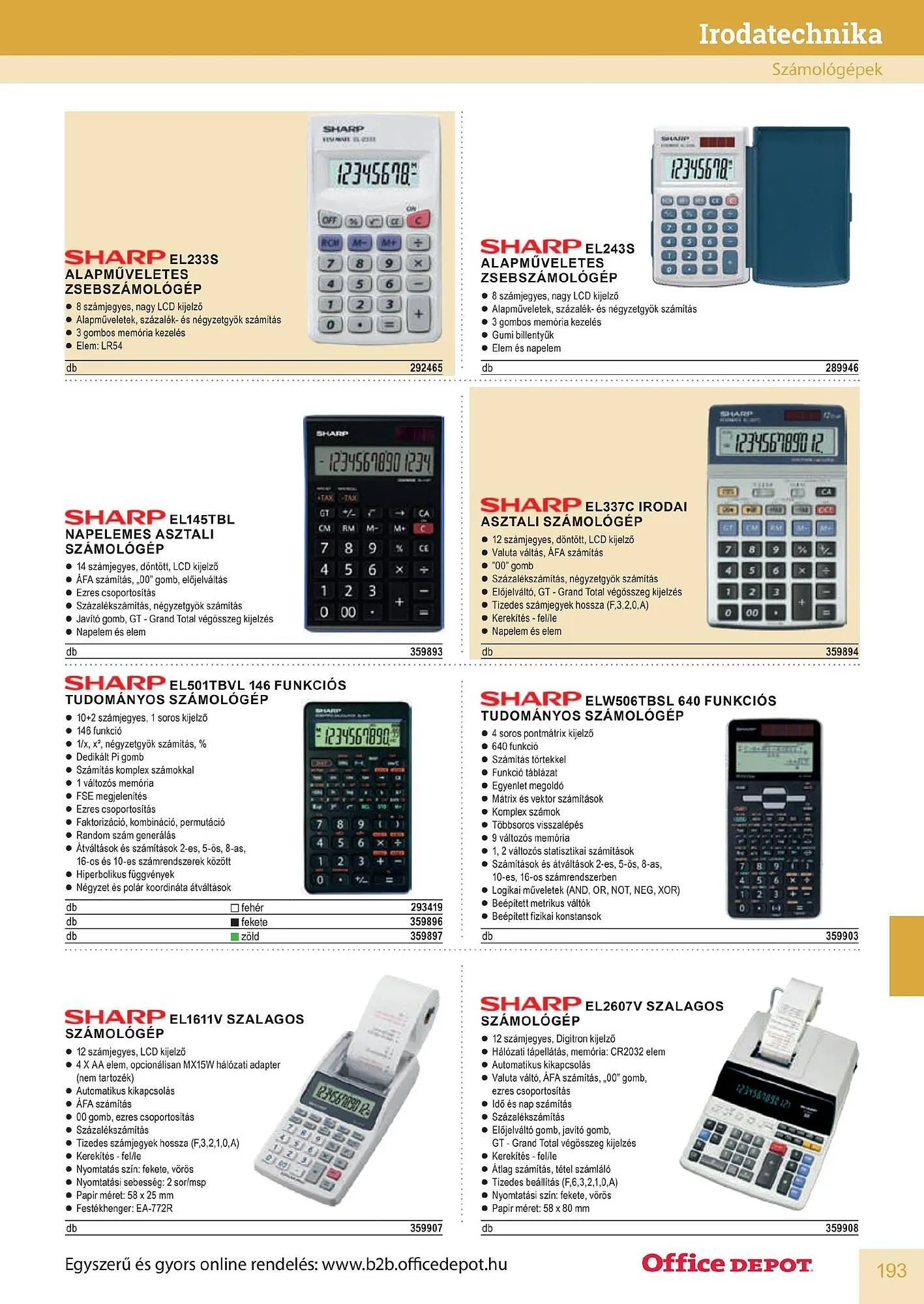 Katalógus Office Depot akciós újság május 9.-tól december 31.-ig 2026. - Oldal 193