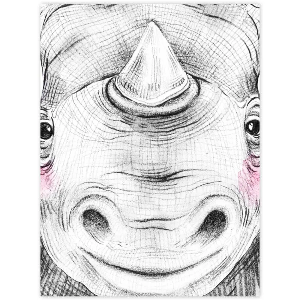 Kép gyerekszobába - Orrszarvú