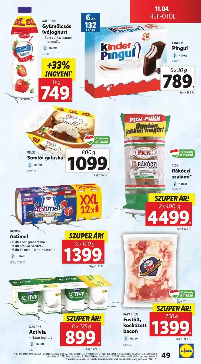 Katalógus Akciós újság – 44. hét október 31.-tól november 6.-ig 2024. - Oldal 49