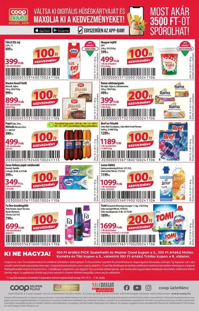 Katalógus Coop országos szórólap november 1. hét - Szuper Plusz október 31.-tól november 6.-ig 2024. - Oldal 12