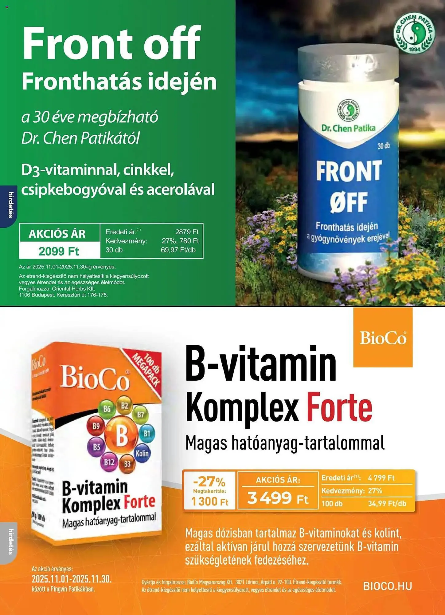 Katalógus Pingvin Patika akciós újság november 1.-tól november 30.-ig 2025. - Oldal 8