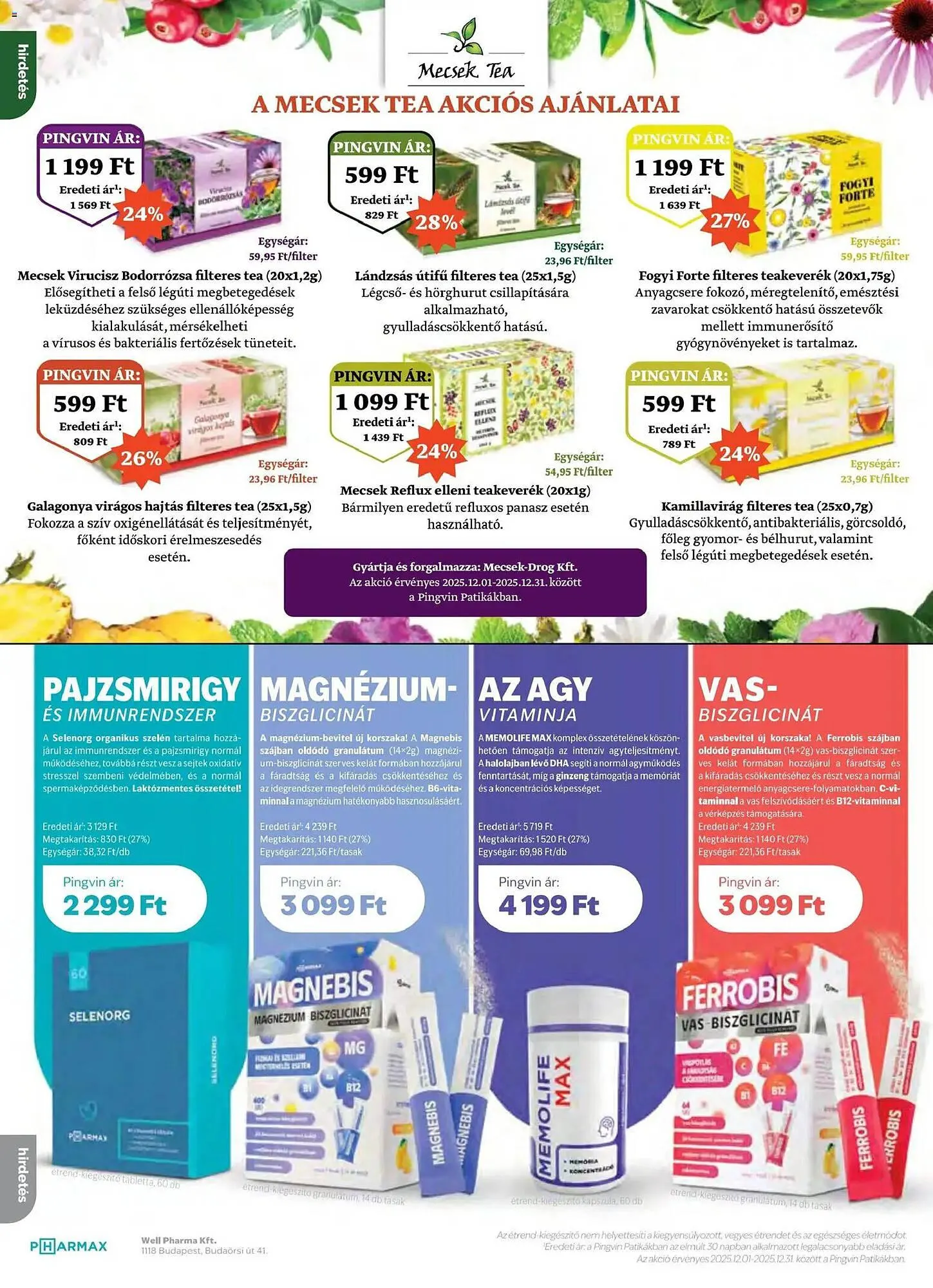 Katalógus Pingvin Patika akciós újság december 1.-tól december 31.-ig 2025. - Oldal 18