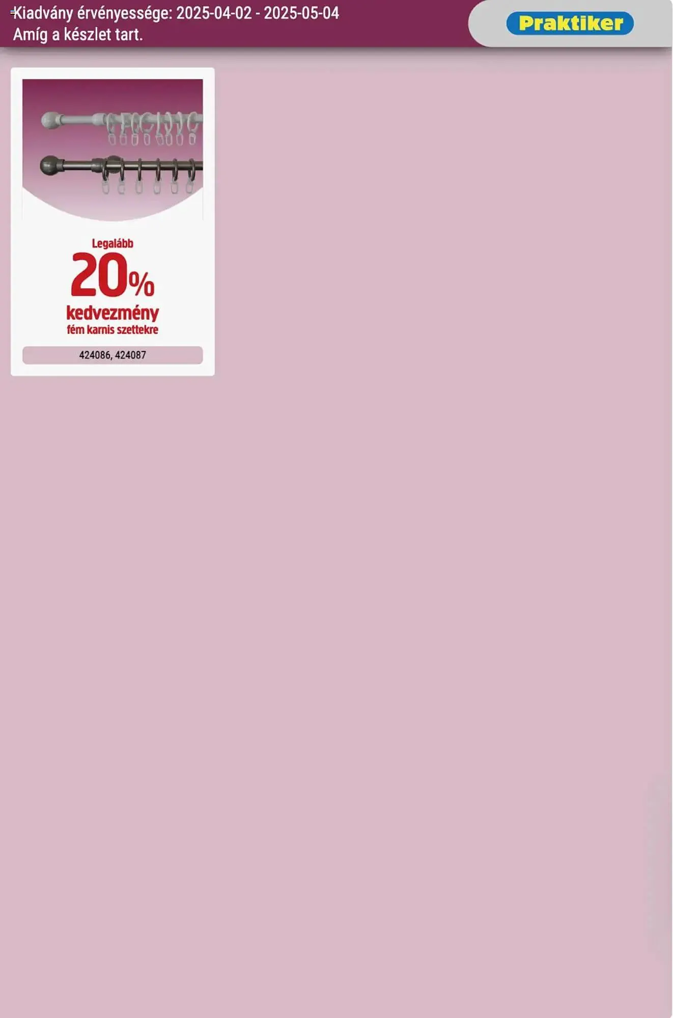 Katalógus Praktiker akciós újság április 2.-tól május 4.-ig 2025. - Oldal 25