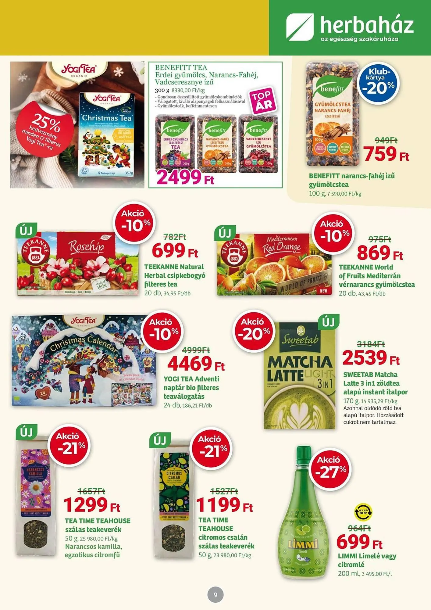 Katalógus Herbaház akciós újság december 1.-tól január 4.-ig 2026. - Oldal 9