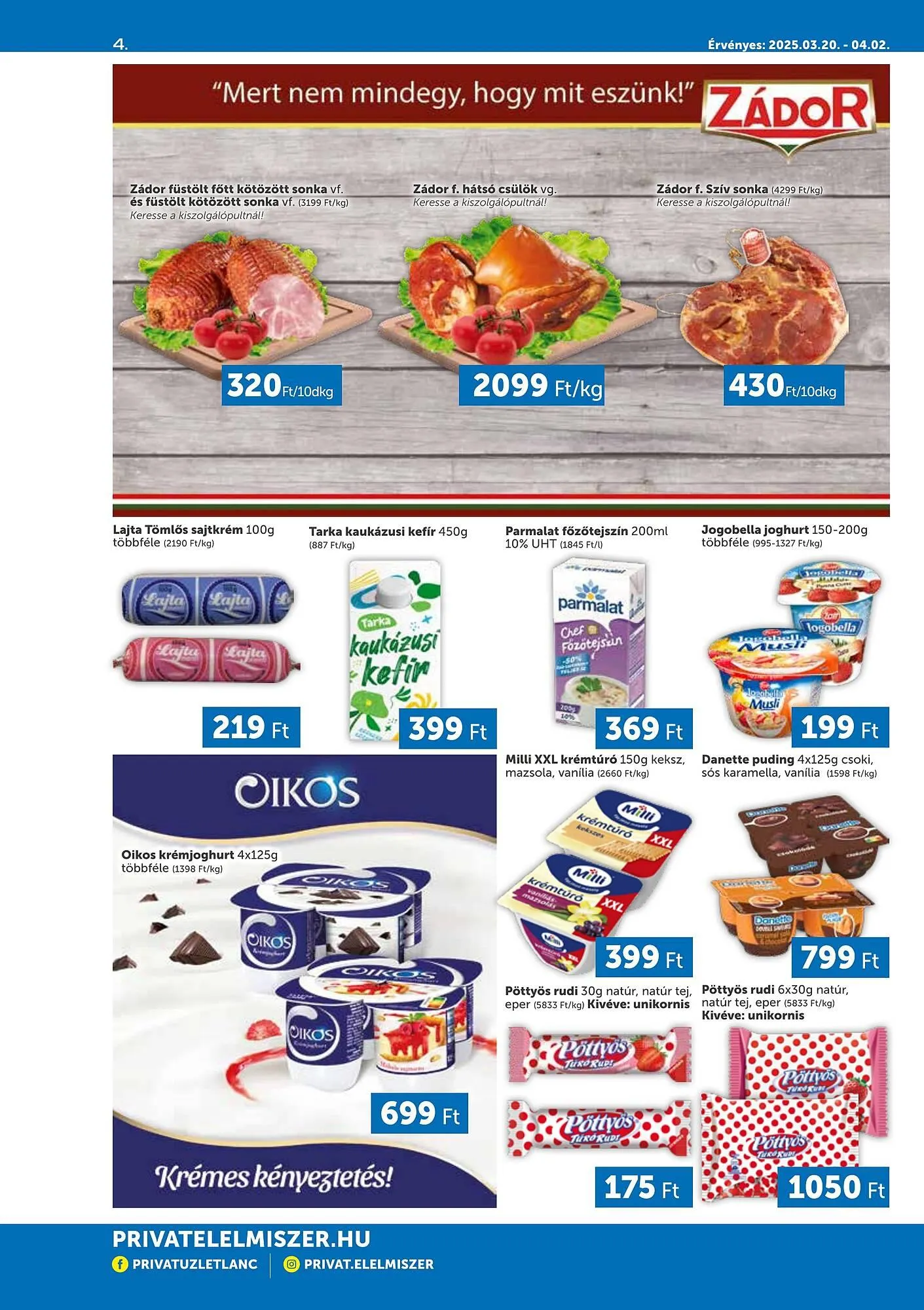 Katalógus PRIVÁT akciós újság március 20.-tól április 2.-ig 2025. - Oldal 4