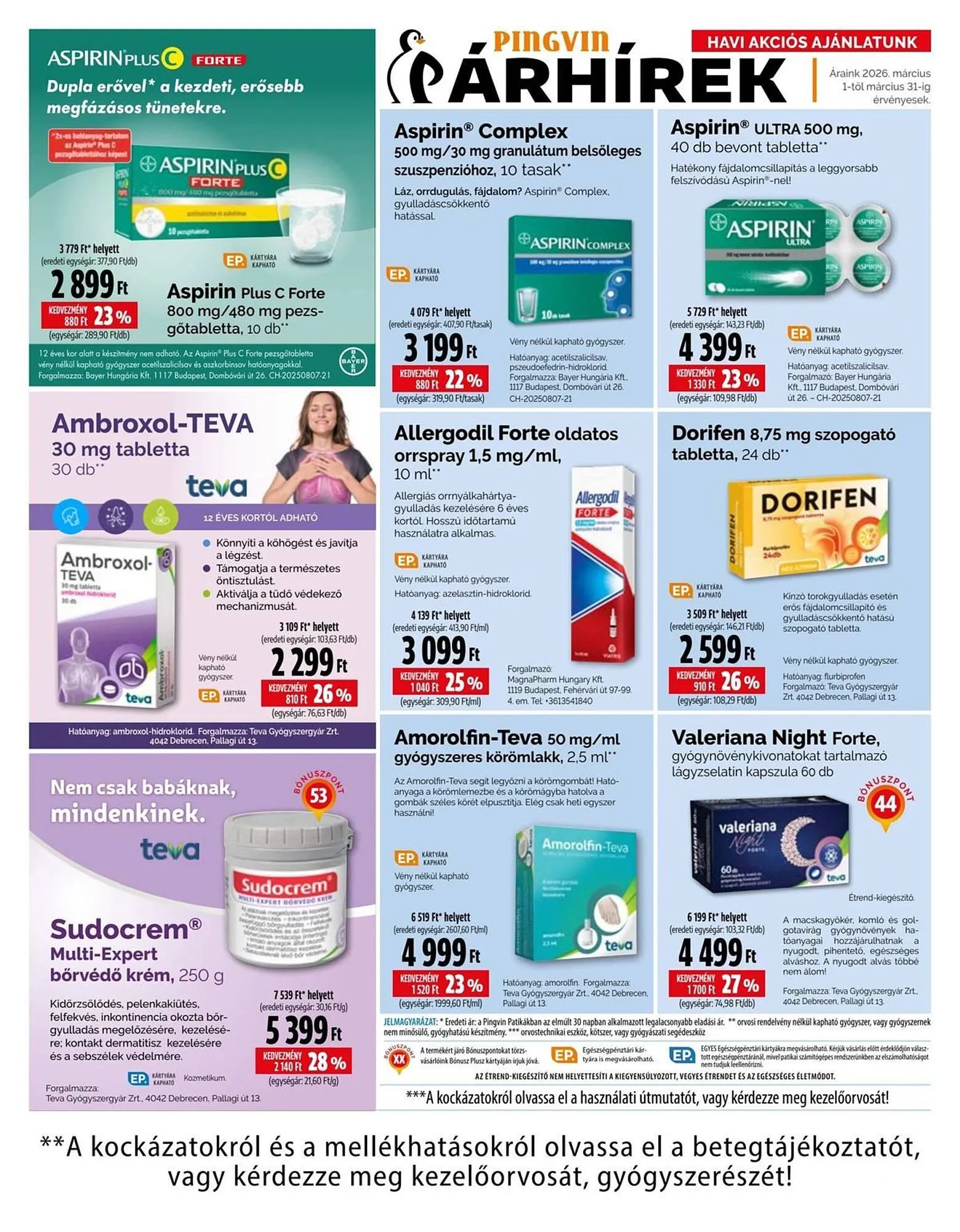 Katalógus Pingvin Patika akciós újság március 1.-tól március 31.-ig 2026. - Oldal 4