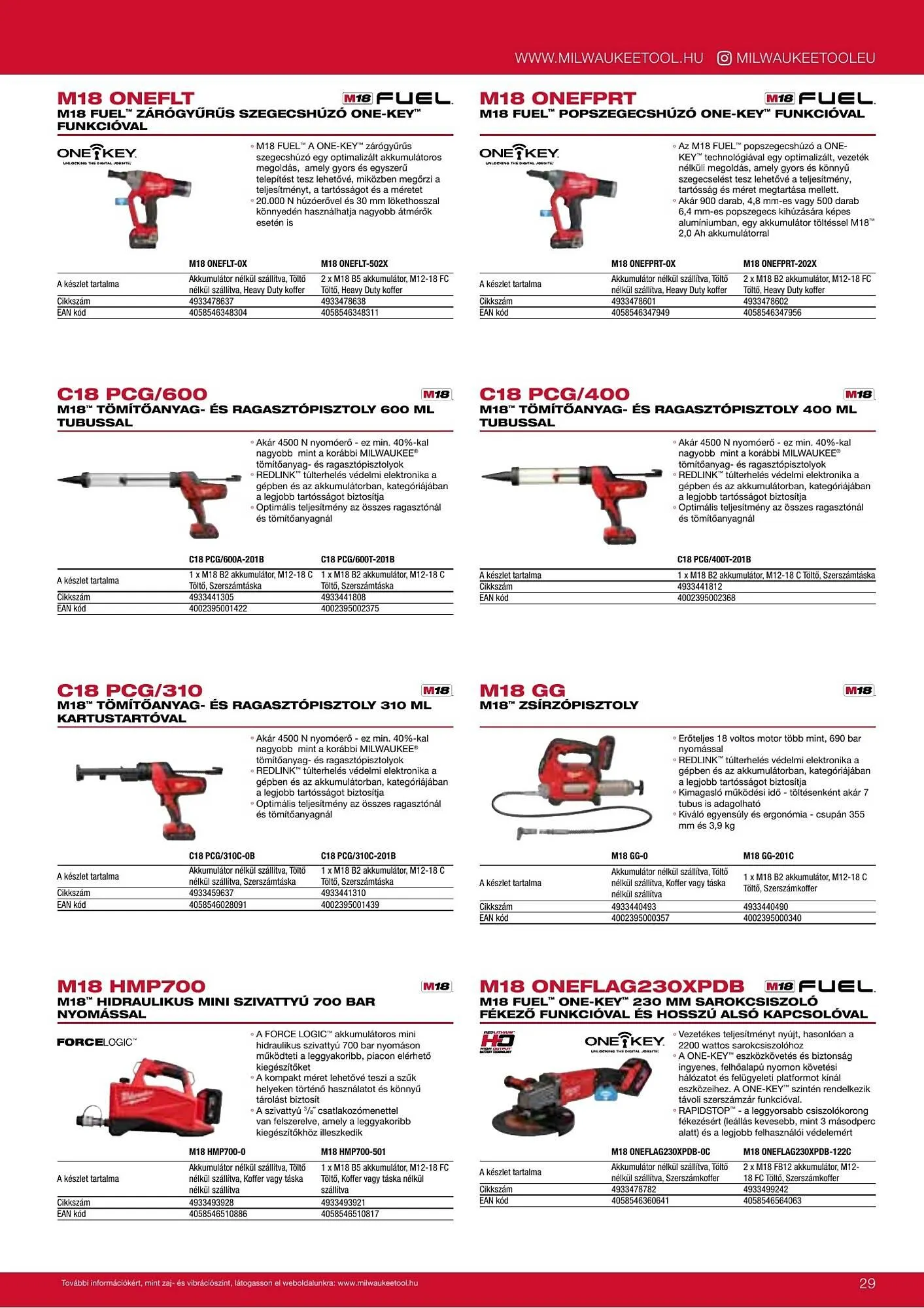 Katalógus Milwaukee akciós újság szeptember 16.-tól december 31.-ig 2026. - Oldal 29