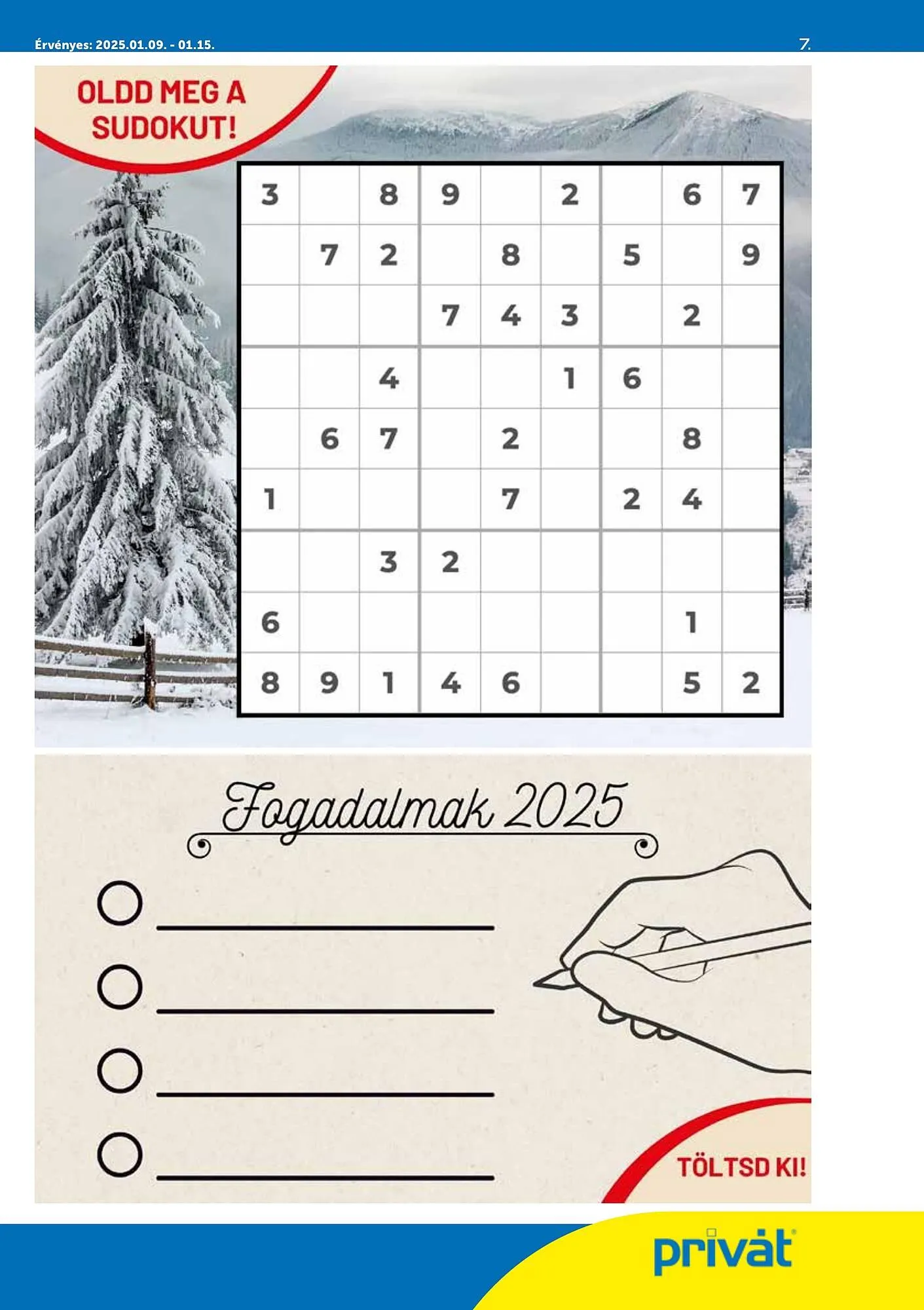 Katalógus PRIVÁT akciós újság január 9.-tól január 15.-ig 2025. - Oldal 7