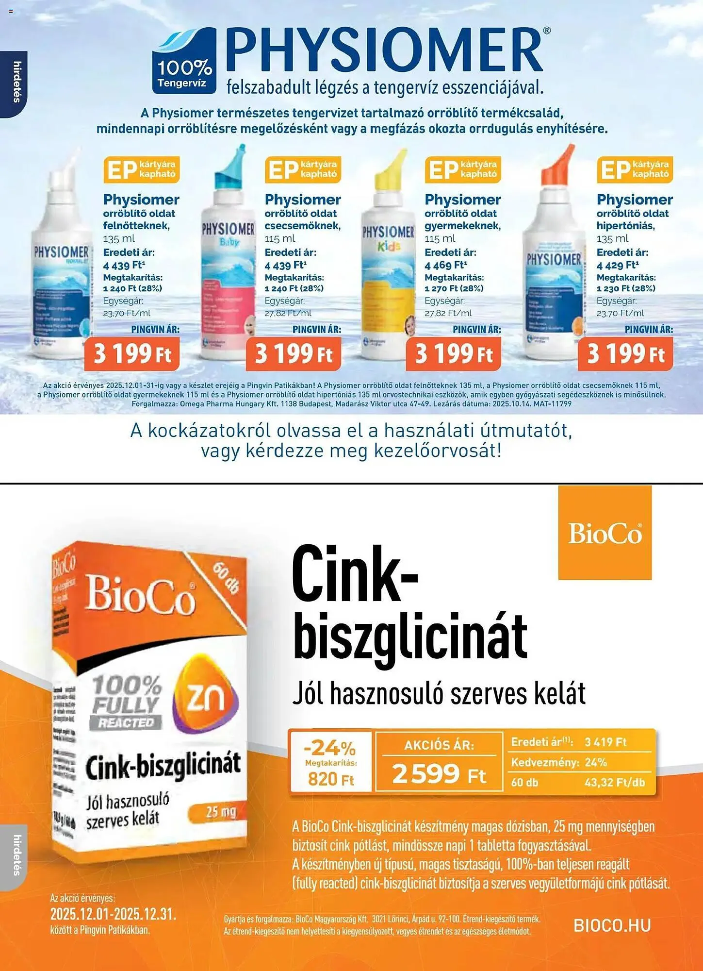 Katalógus Pingvin Patika akciós újság december 1.-tól december 31.-ig 2025. - Oldal 8
