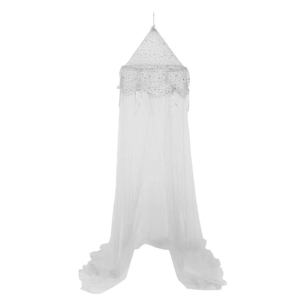 Csillag mintás baldachin, halványszürke - MULAN