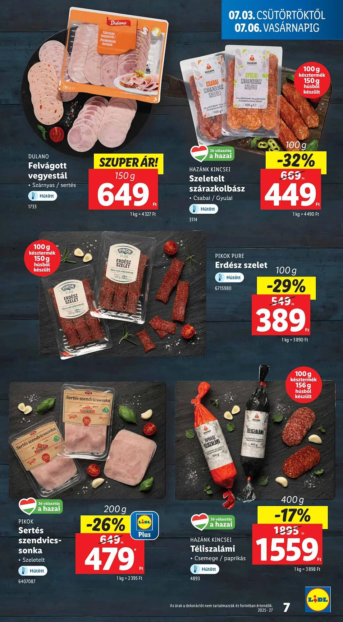 Katalógus Lidl akciós újság július 3.-tól július 9.-ig 2025. - Oldal 7