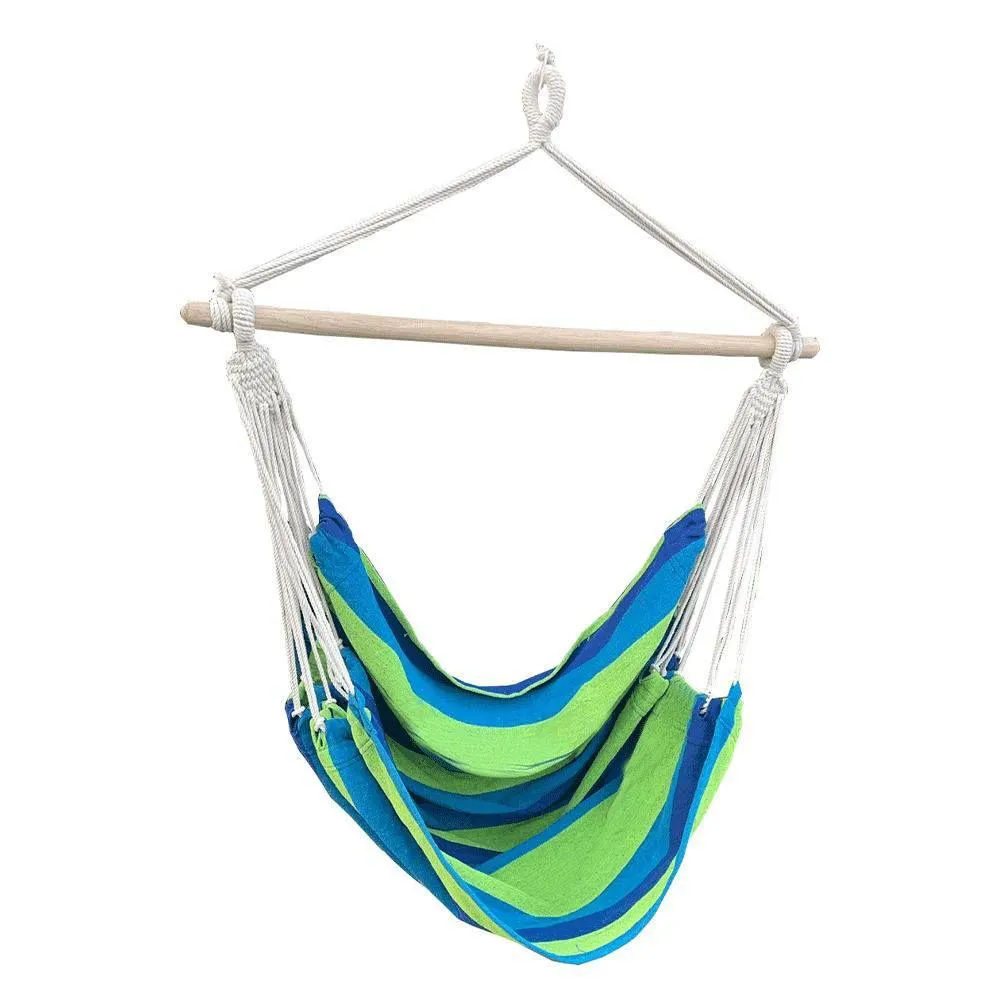 Kinti-benti függőszék, zöld-kék csíkos - COQUILLE