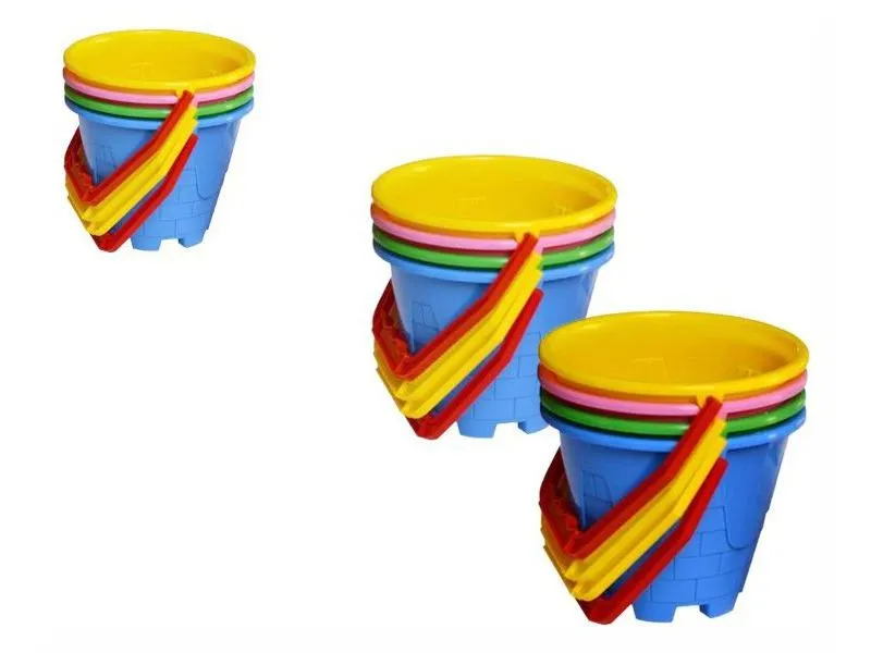 Bástya homokozó vödör - 14 cm, többféle