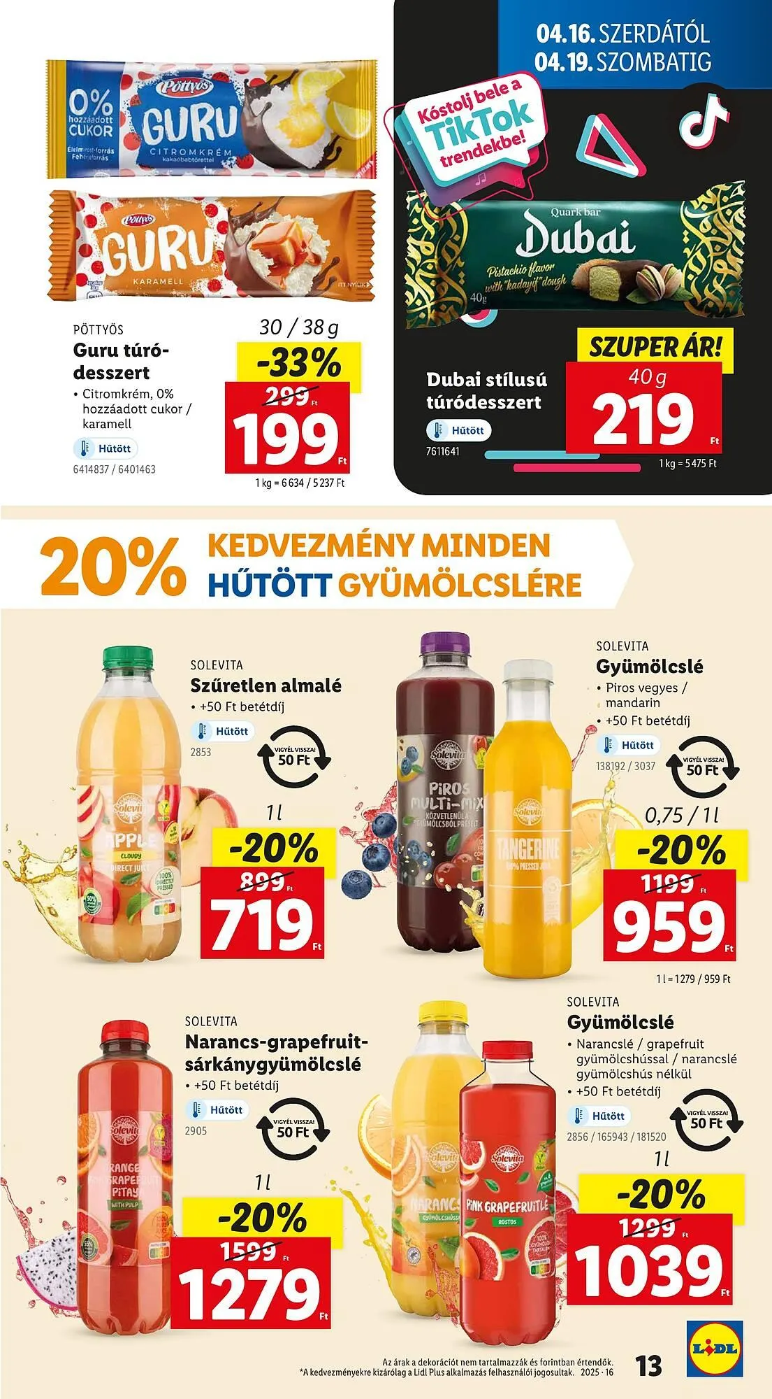 Katalógus Lidl akciós újság április 16.-tól április 19.-ig 2025. - Oldal 13