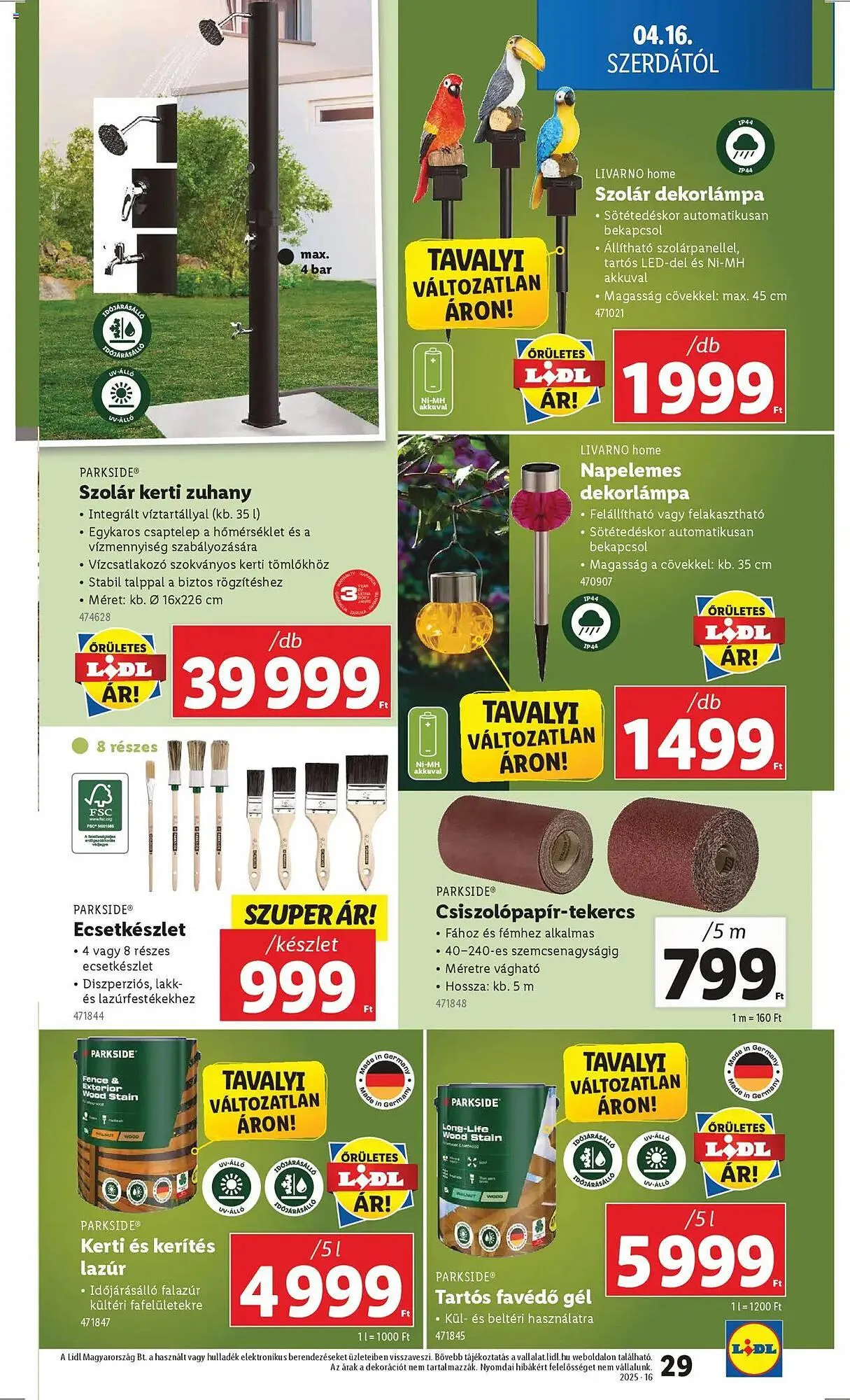 Katalógus Lidl akciós újság április 16.-tól április 22.-ig 2025. - Oldal 29
