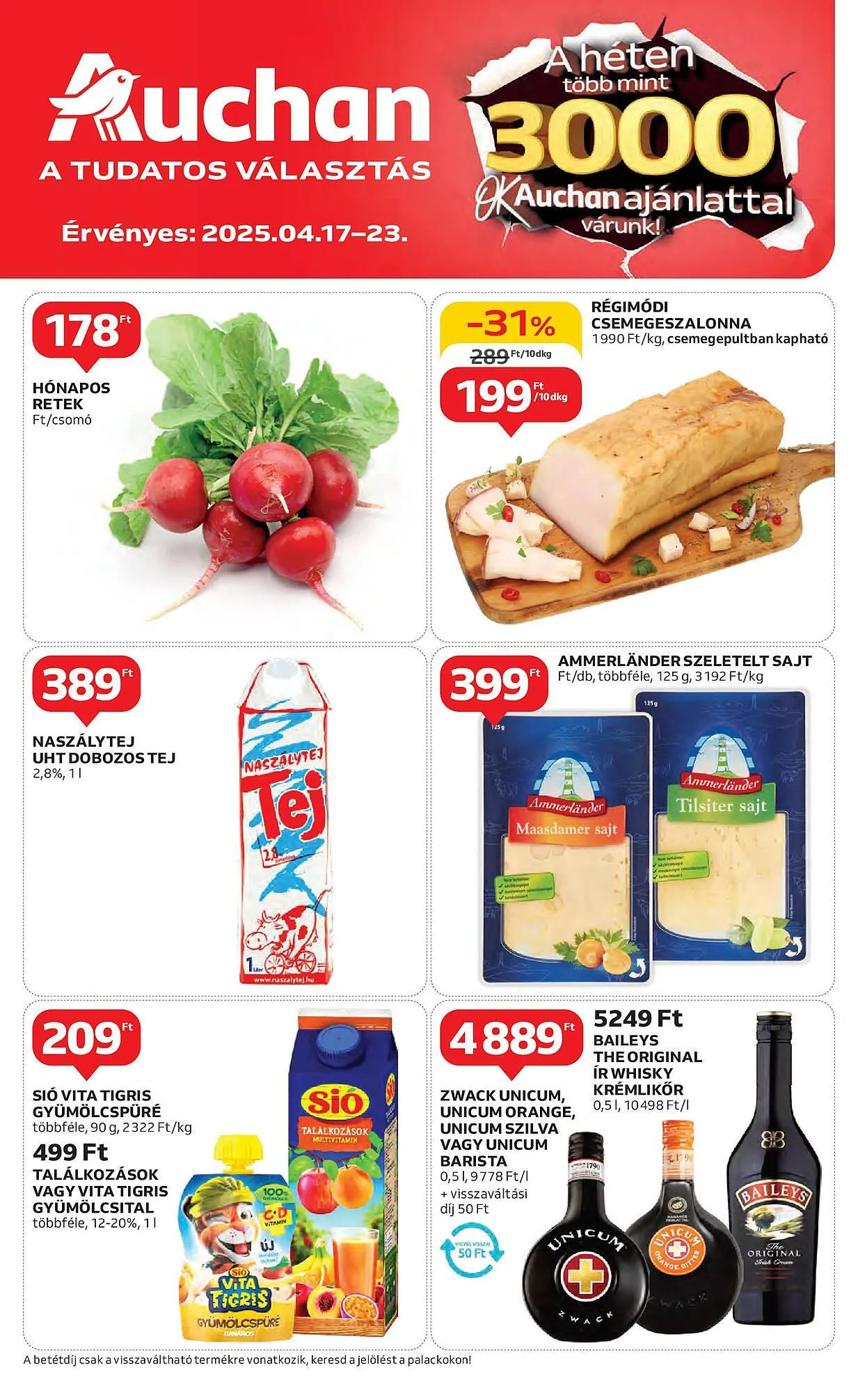 Katalógus Auchan akciós újság április 17.-tól április 23.-ig 2025. - Oldal 1