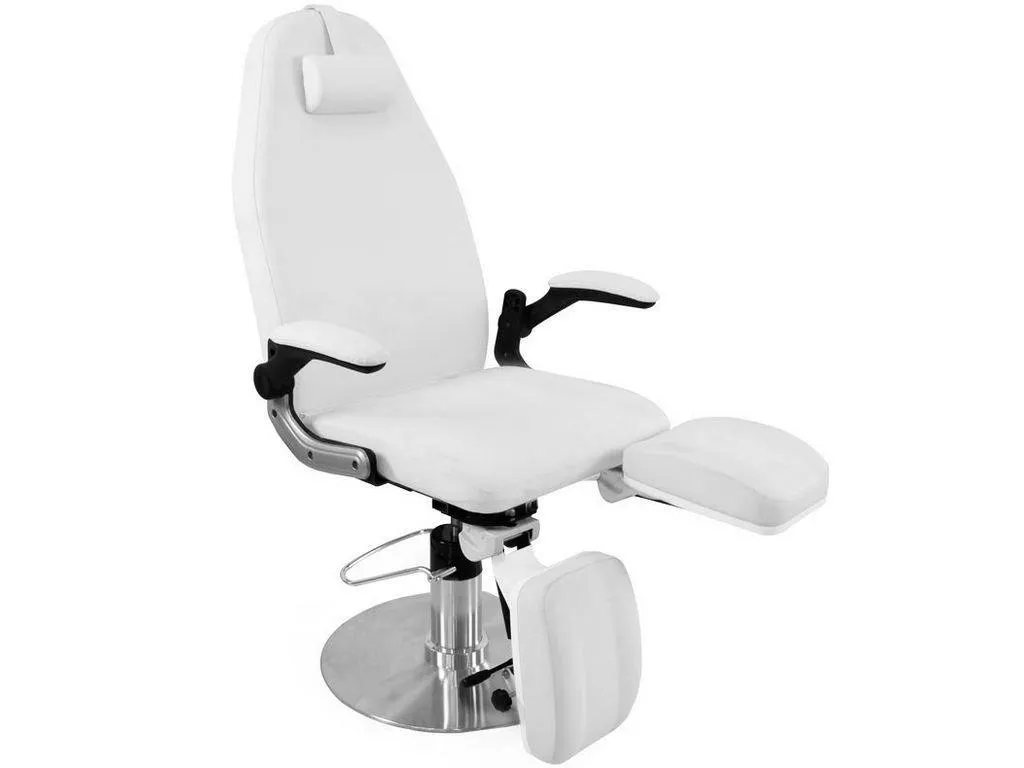 Azzurro 713A hidraulikus pedikűrös kezelőszék 80kg | fehér
