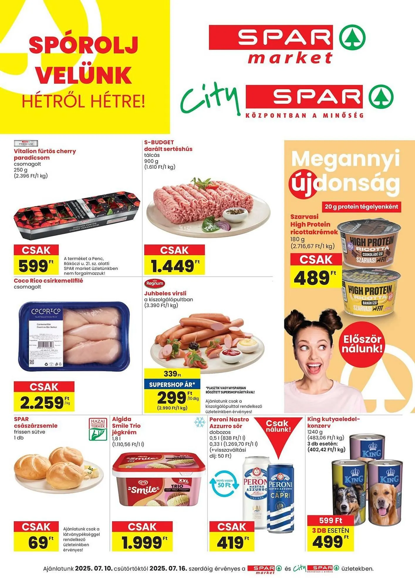 Katalógus Spar akciós újság július 10.-tól július 16.-ig 2025. - Oldal 1