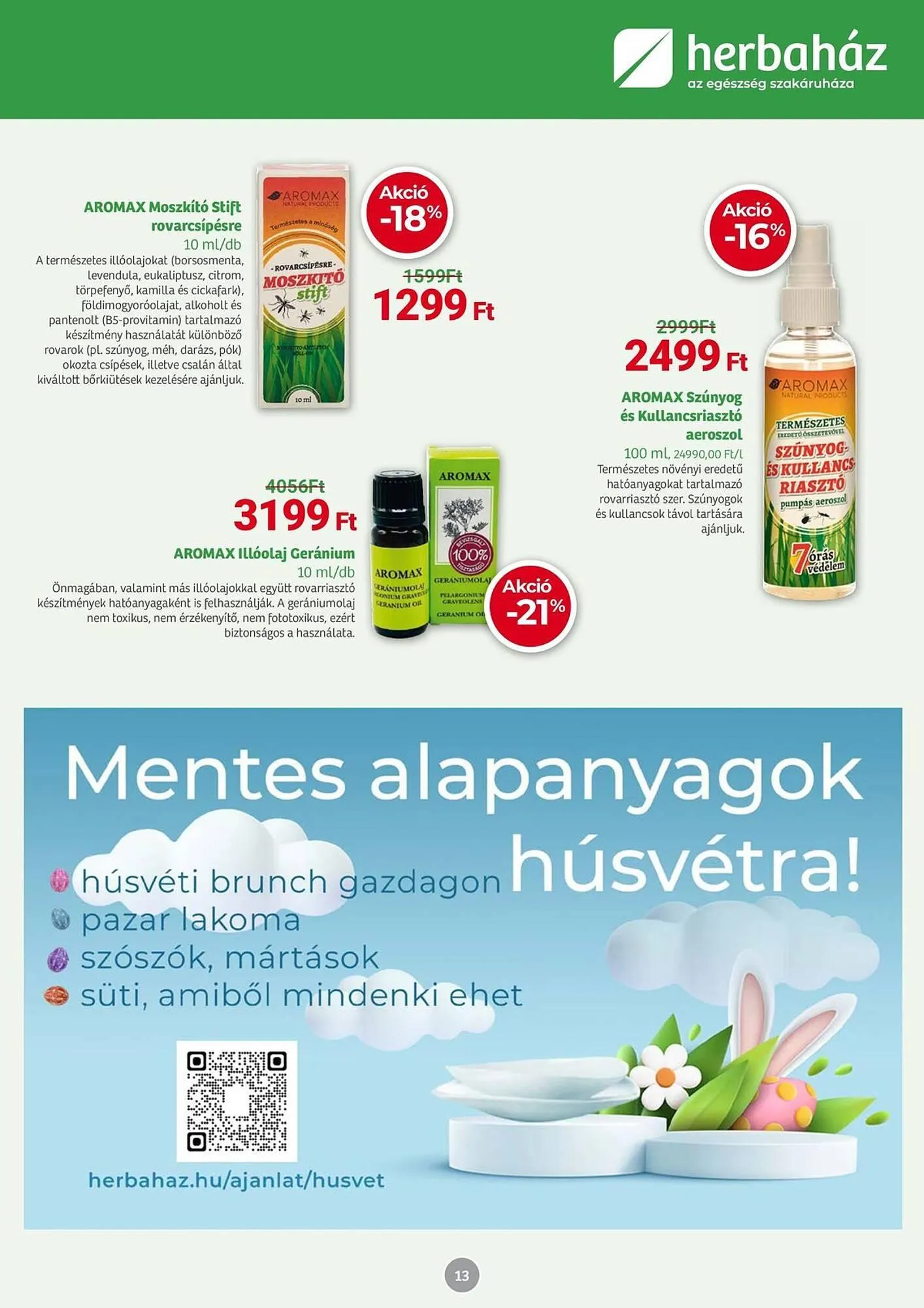 Katalógus Herbaház akciós újság március 31.-tól április 5.-ig 2025. - Oldal 13
