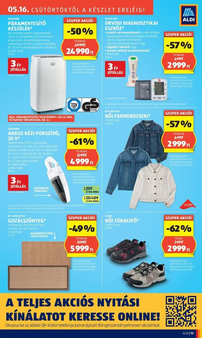 Katalógus Nyitás: Hajdúnánás, Kossuth utca 21. május 16.-tól május 20.-ig 2024. - Oldal 13