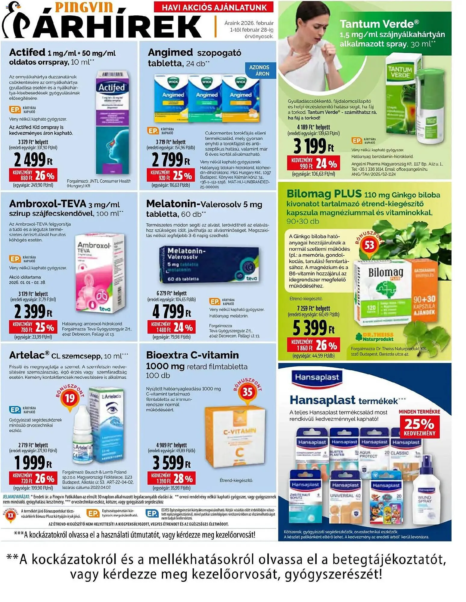 Katalógus Pingvin Patika akciós újság február 1.-tól február 28.-ig 2026. - Oldal 2