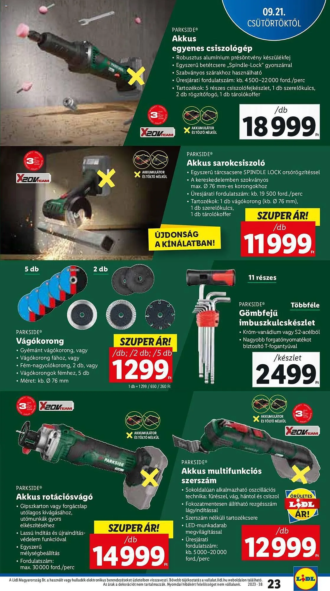 Katalógus Lidl akciós újság szeptember 21.-tól szeptember 27.-ig 2023. - Oldal 23