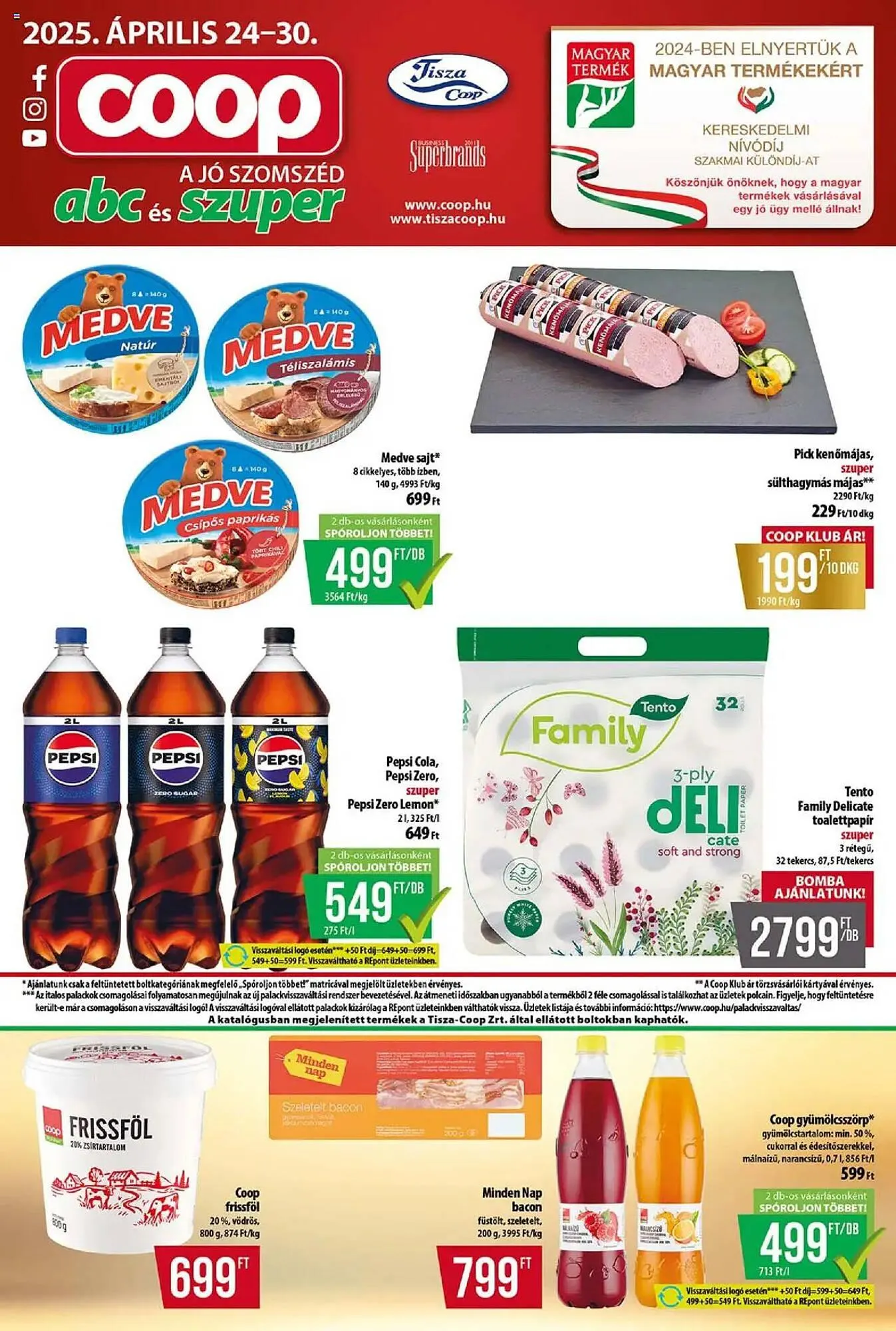 Katalógus Coop akciós újság április 24.-tól április 30.-ig 2025. - Oldal 1