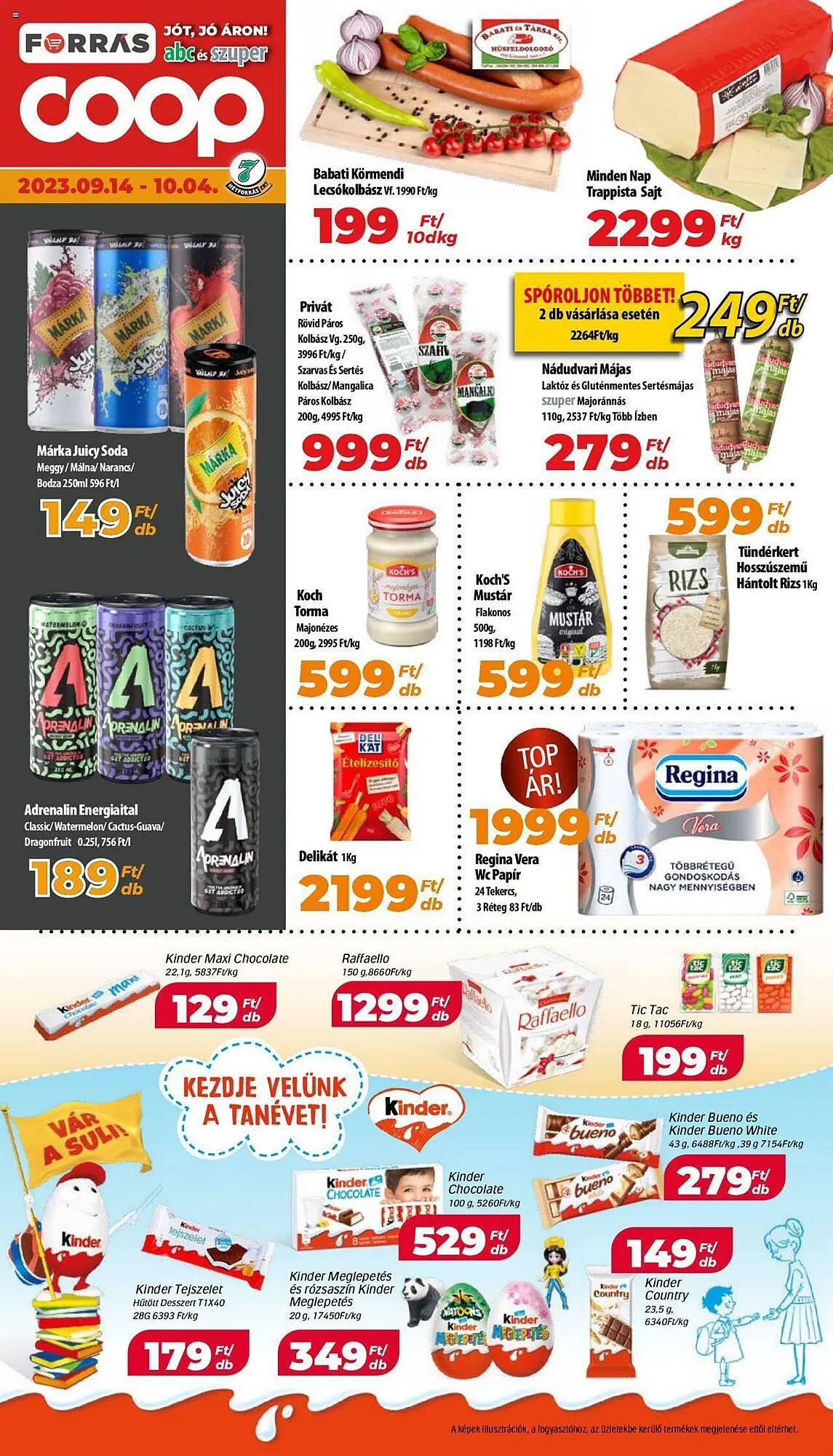 Katalógus Coop akciós újság szeptember 14.-tól október 4.-ig 2023. - Oldal 1