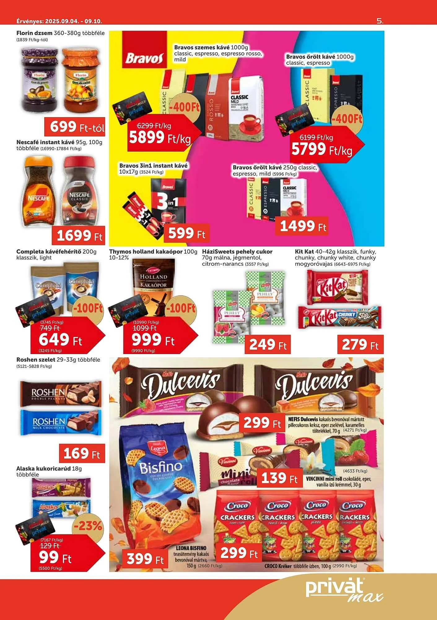 Katalógus PRIVÁT akciós újság szeptember 4.-tól szeptember 10.-ig 2025. - Oldal 5