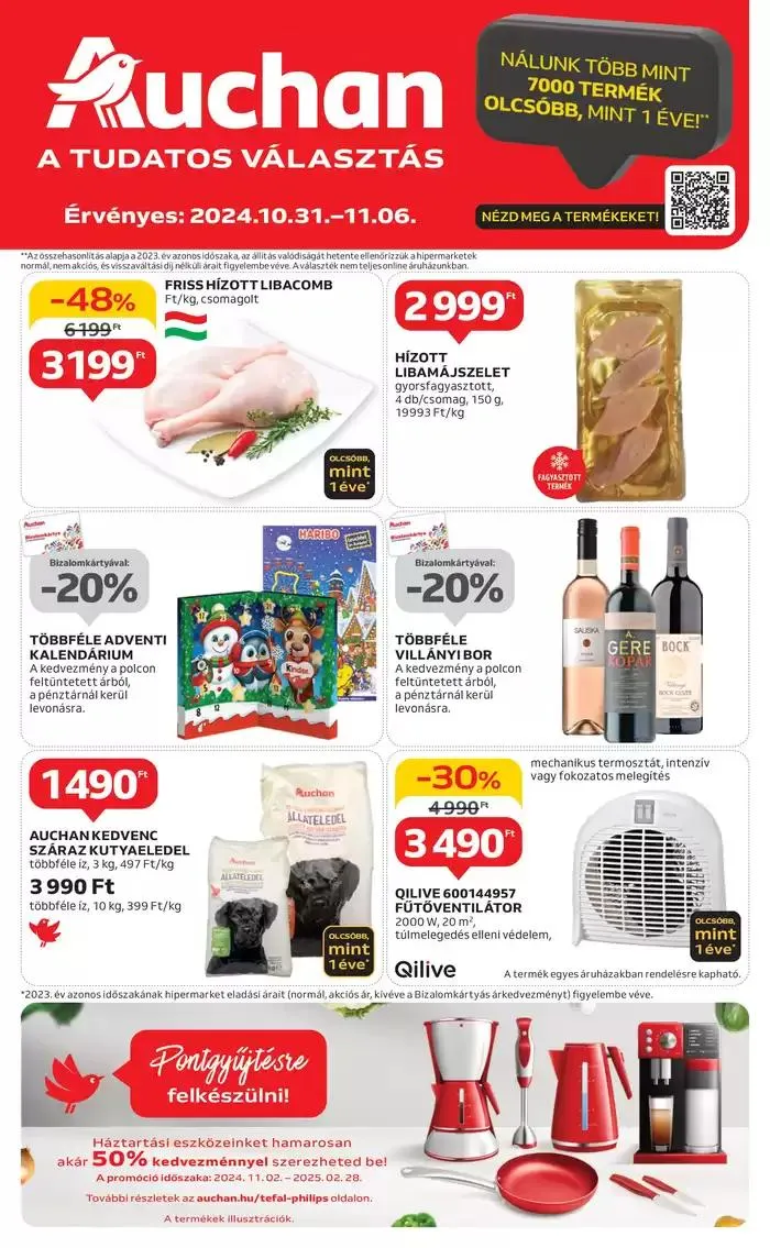 Katalógus Catalog Auchan október 28.-tól november 6.-ig 2024. - Oldal 1