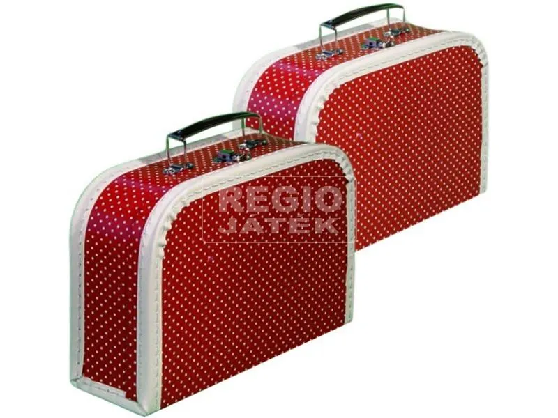 Pöttyös papír bőrönd