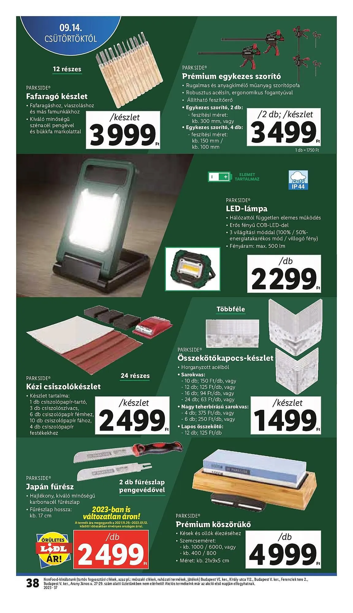 Katalógus Lidl akciós újság szeptember 14.-tól szeptember 20.-ig 2023. - Oldal 38