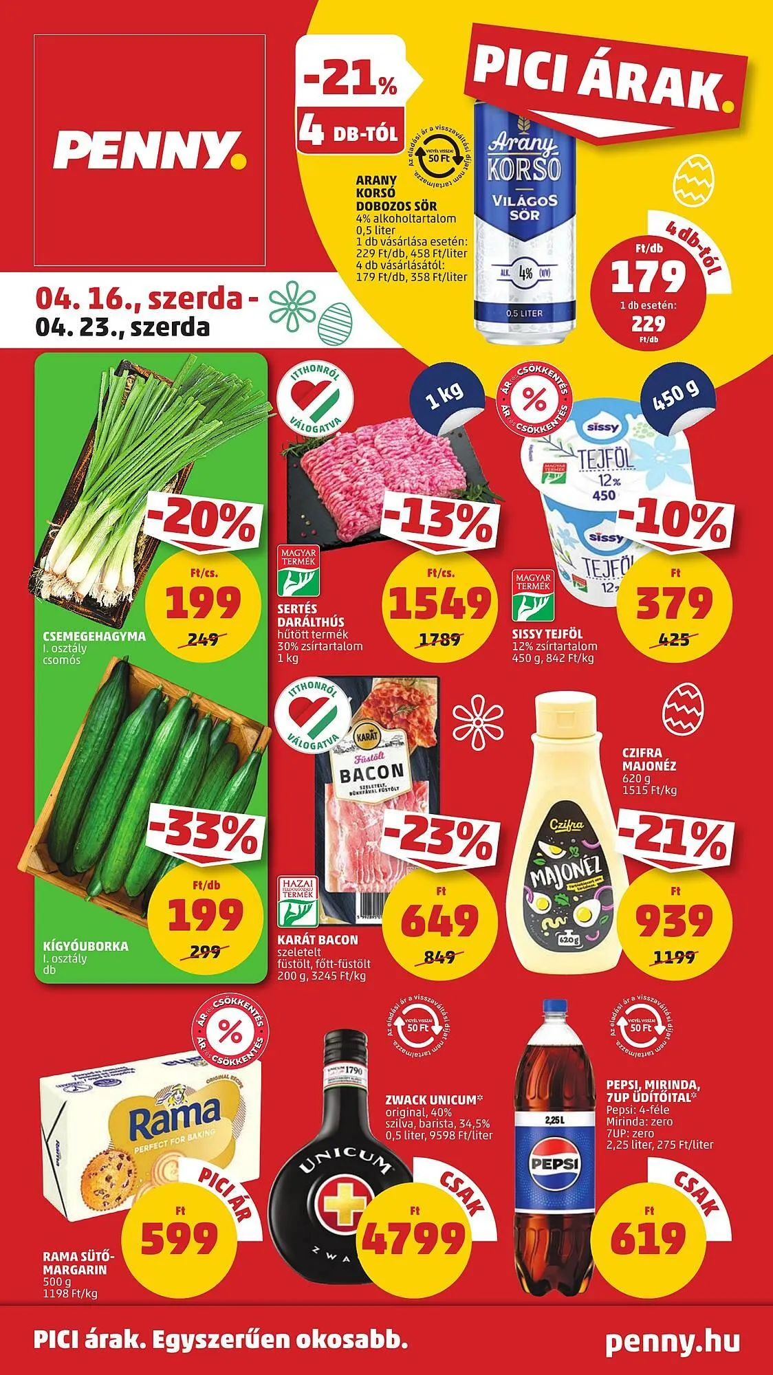 Katalógus PENNY akciós újság április 16.-tól április 23.-ig 2025. - Oldal 1